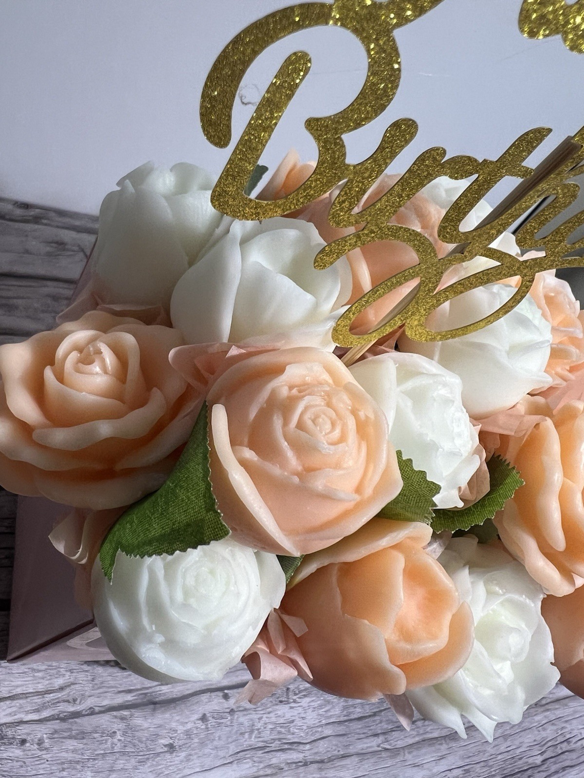 Birthday Gift Wax Melt Flower Bouquet Handmade Scented Floral Gift for Her