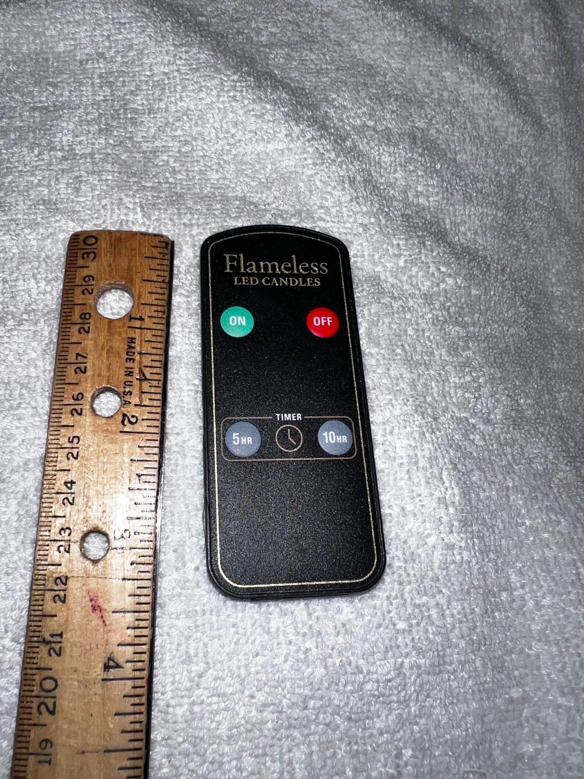 FLAMELESS Led TEA Lights CANDLE TYPE Remote Control # CR-2032 BLACK COLOR🕯