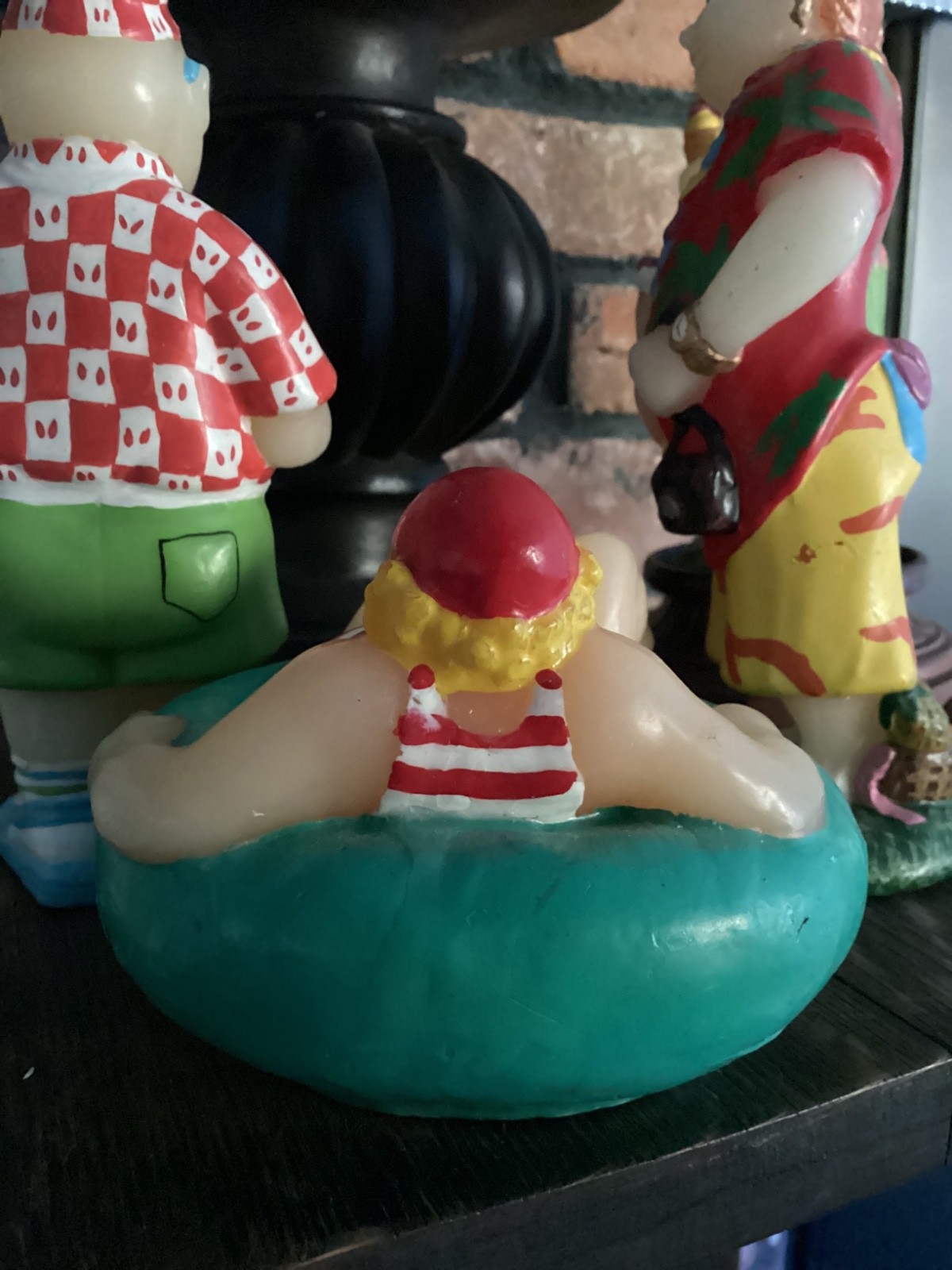 Vintage Lot Of 4 Boston Warehouse Candles Sun Bathers Decorative Candles