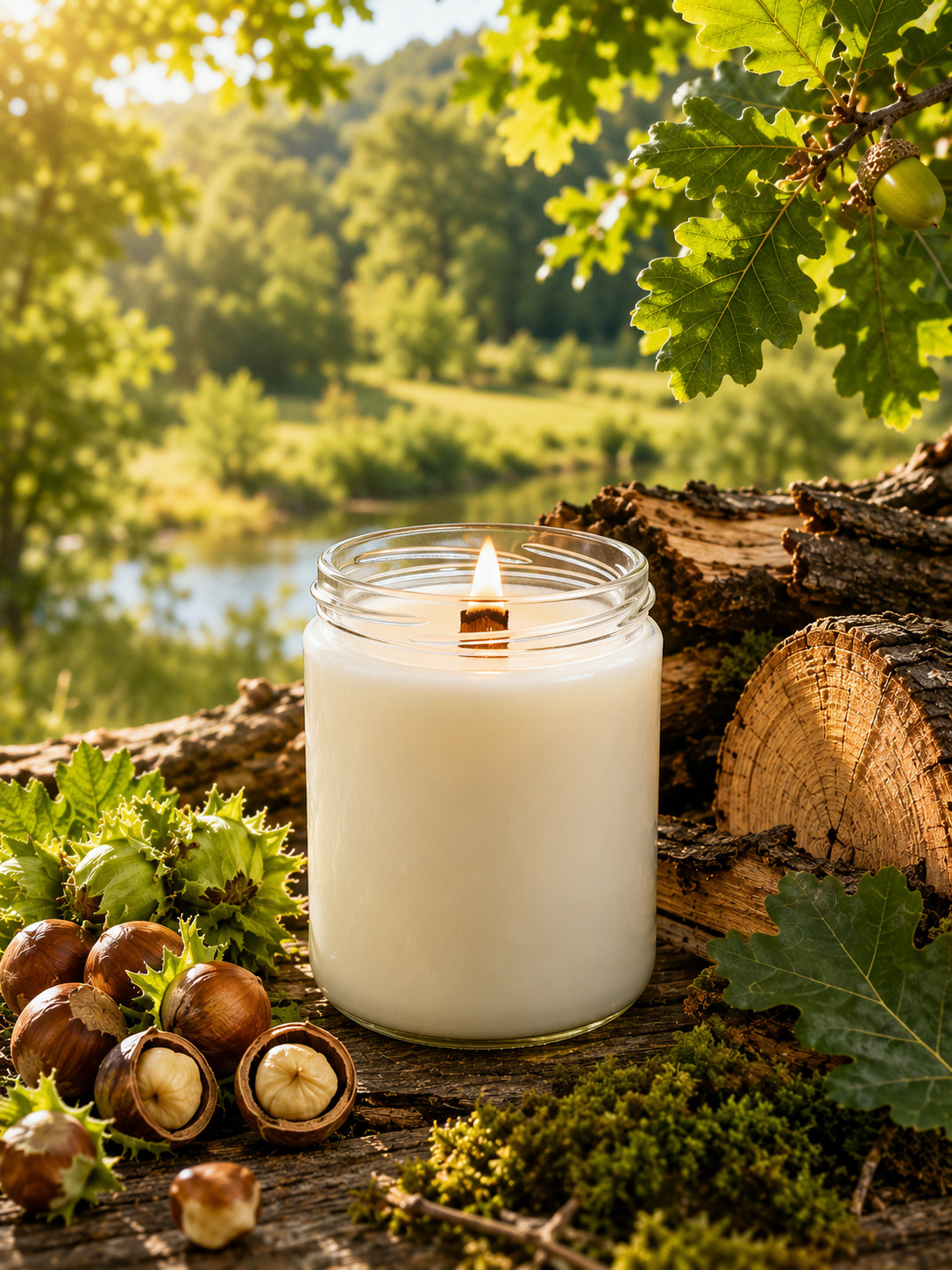 WOOD WICK * English Oak & Hazelnut * SCENTED CANDLE * 16oz * Jo Malone TYPE