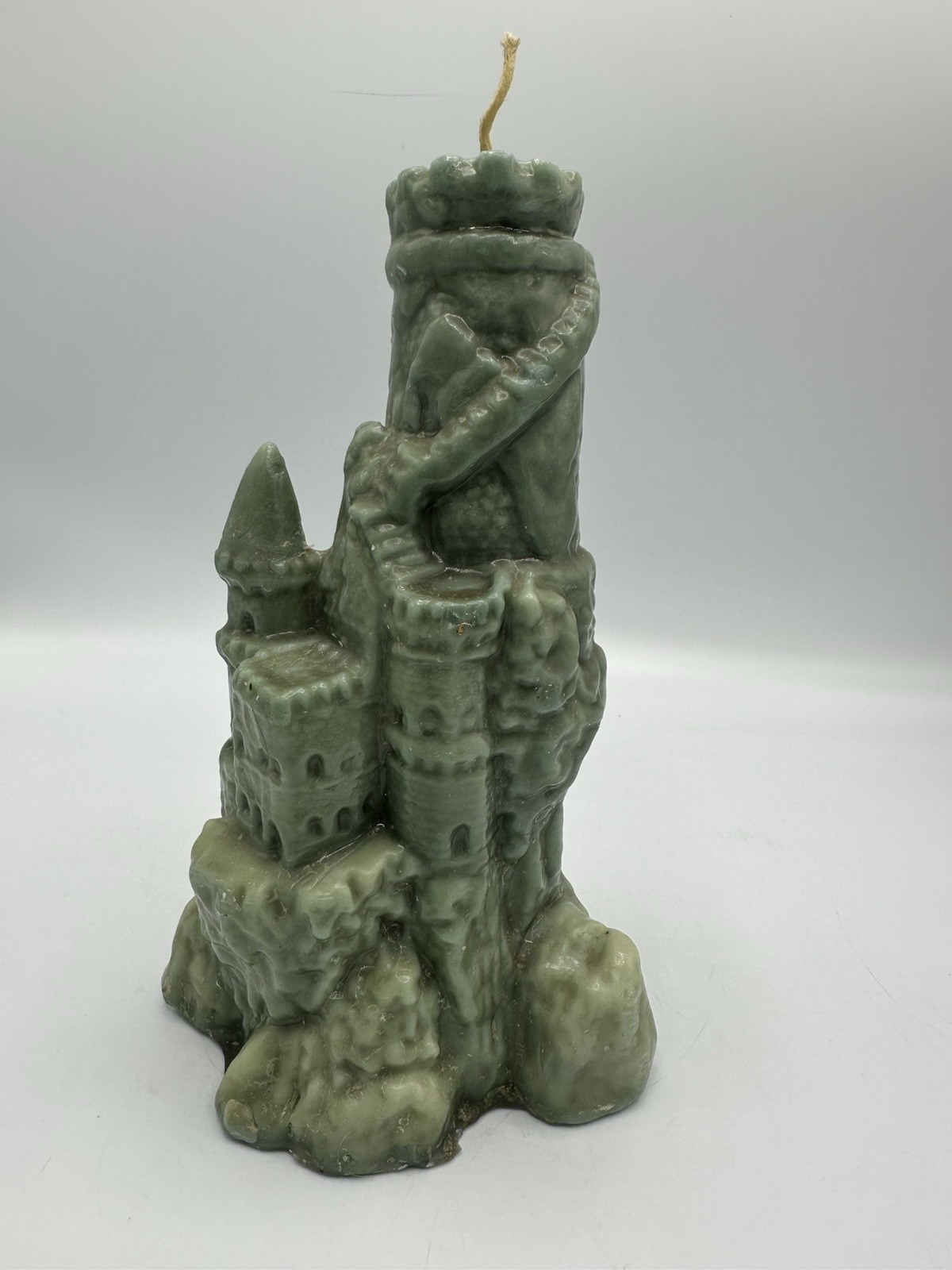 Vintage 70-80s Wax Castle Candle Art Sculpture Fantasy Medieval Gothic Display