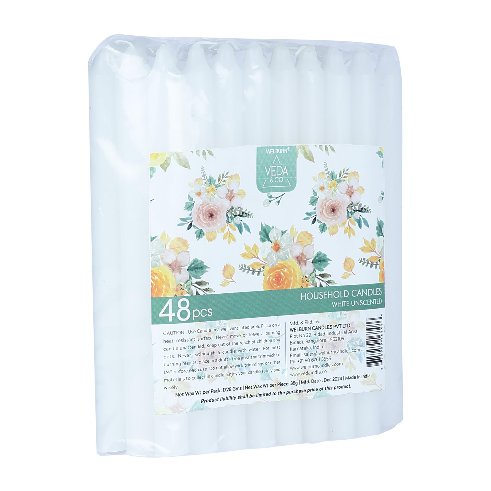 ™ Church Candles, Household, – Pack of 48, 16mm x 8″ (7 Hours Burn Time), 100…