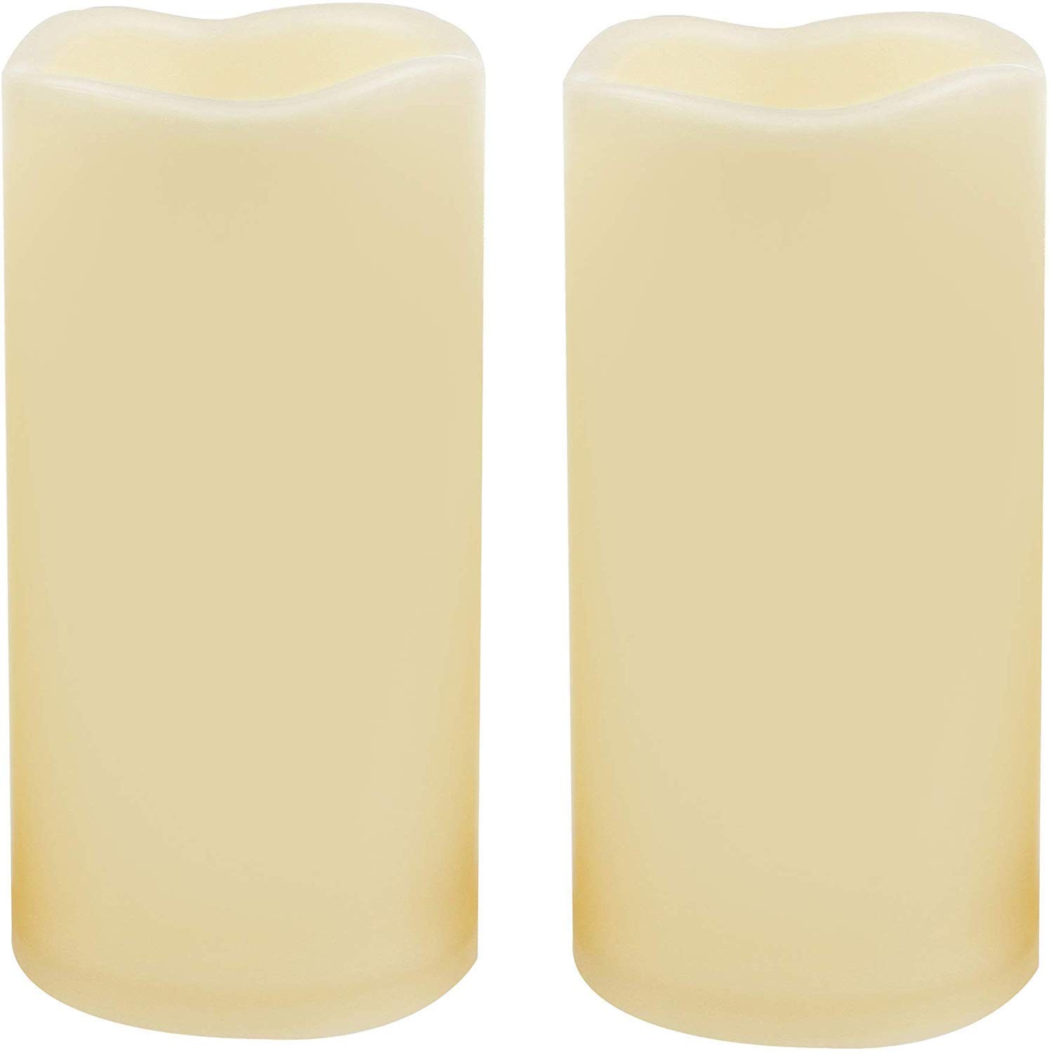 2 PCS 3″ x6″ Waterproof 3*6in, Pillar Candles (3″ x 6″) – 2 Pack