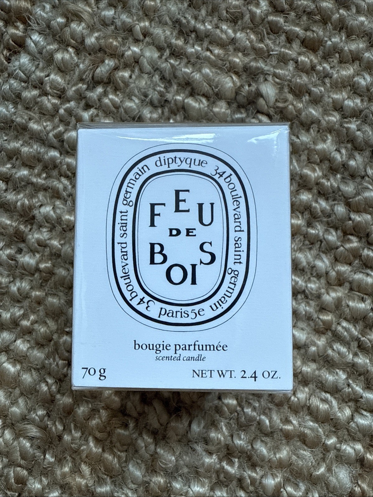 Diptyque Feu De Bois (Wood Fire) Scented Candle 2.4oz / 70g New Sealed