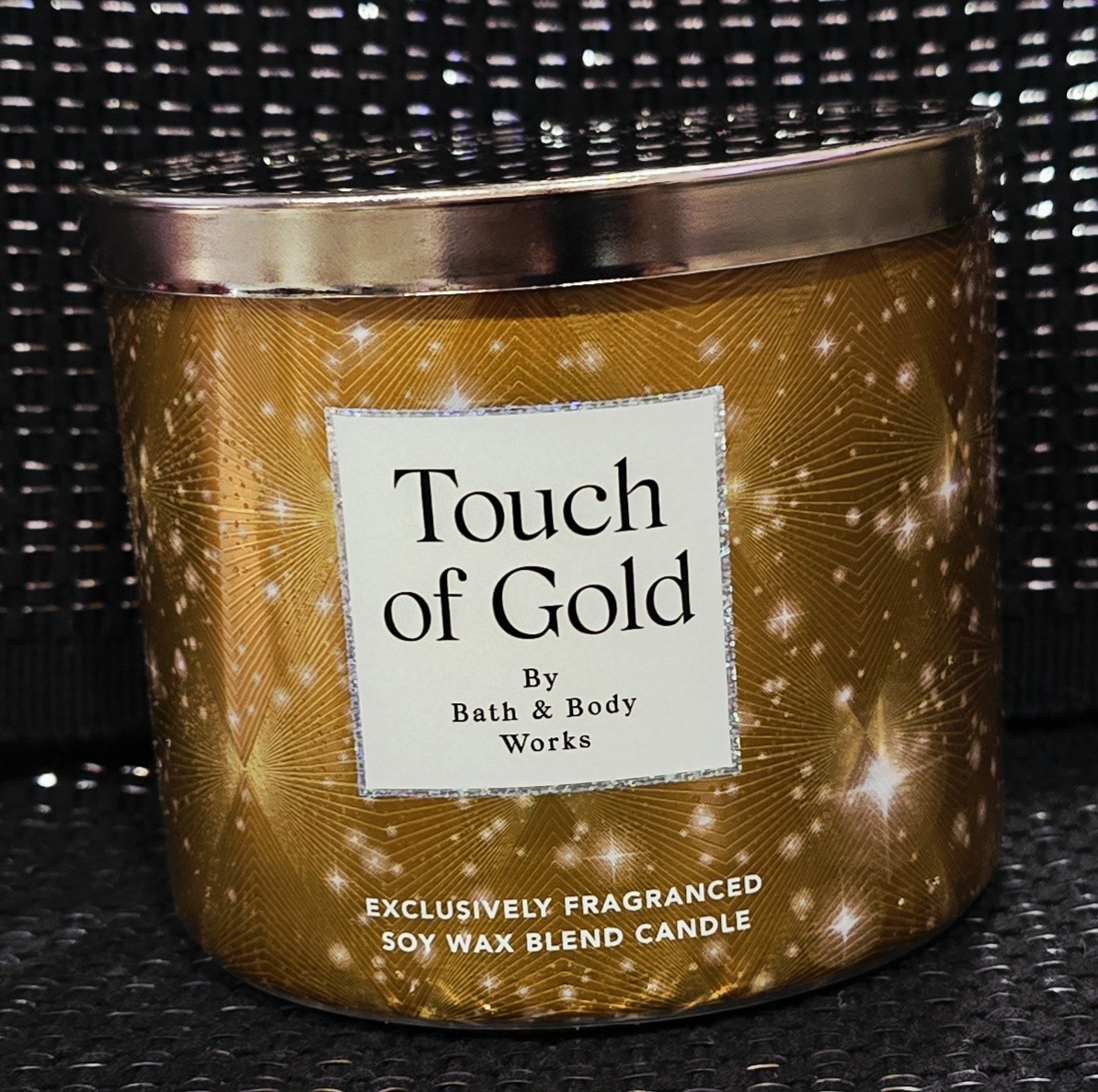 ALL NEW Touch of Gold 3-Wick Candle 25-45 burn hours 14 oz Bath & Body Works