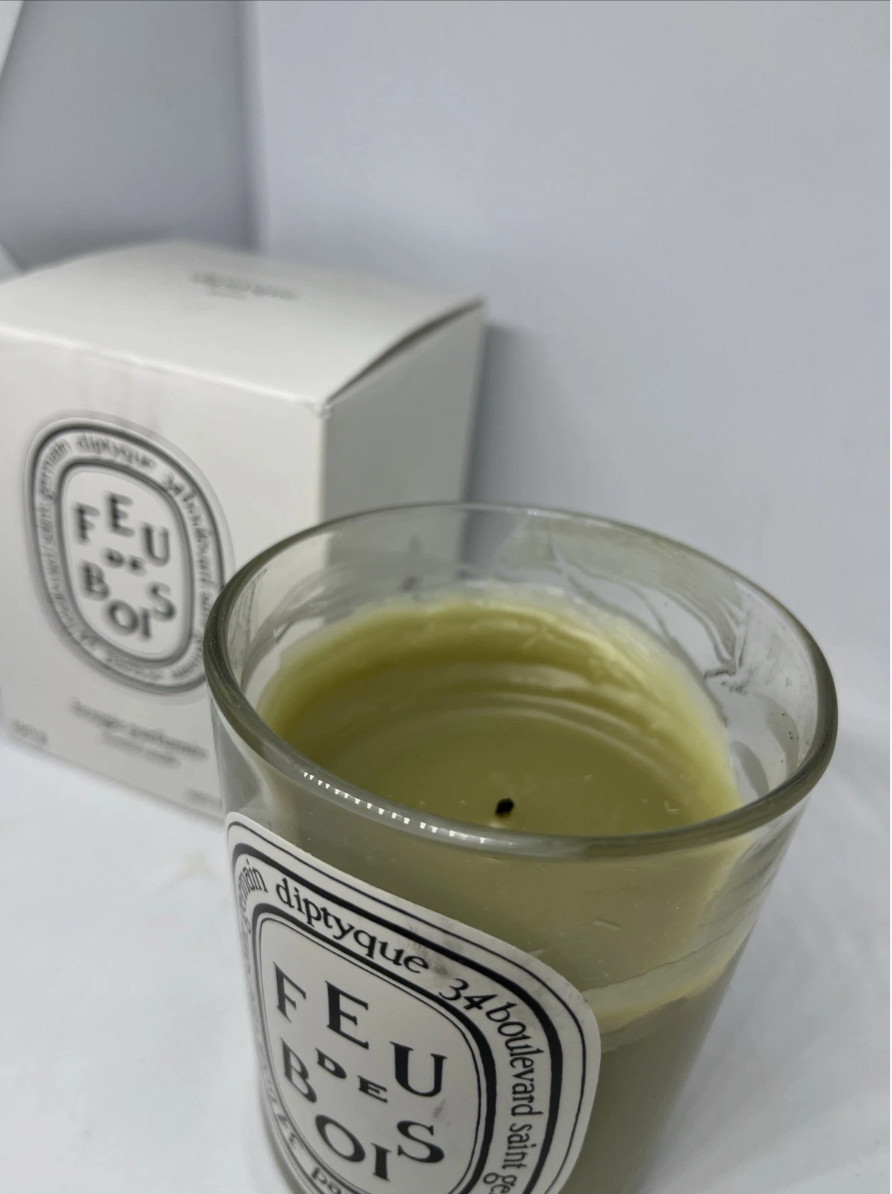 Diptyque Feu De Bois Scented Candle 6.5oz Used