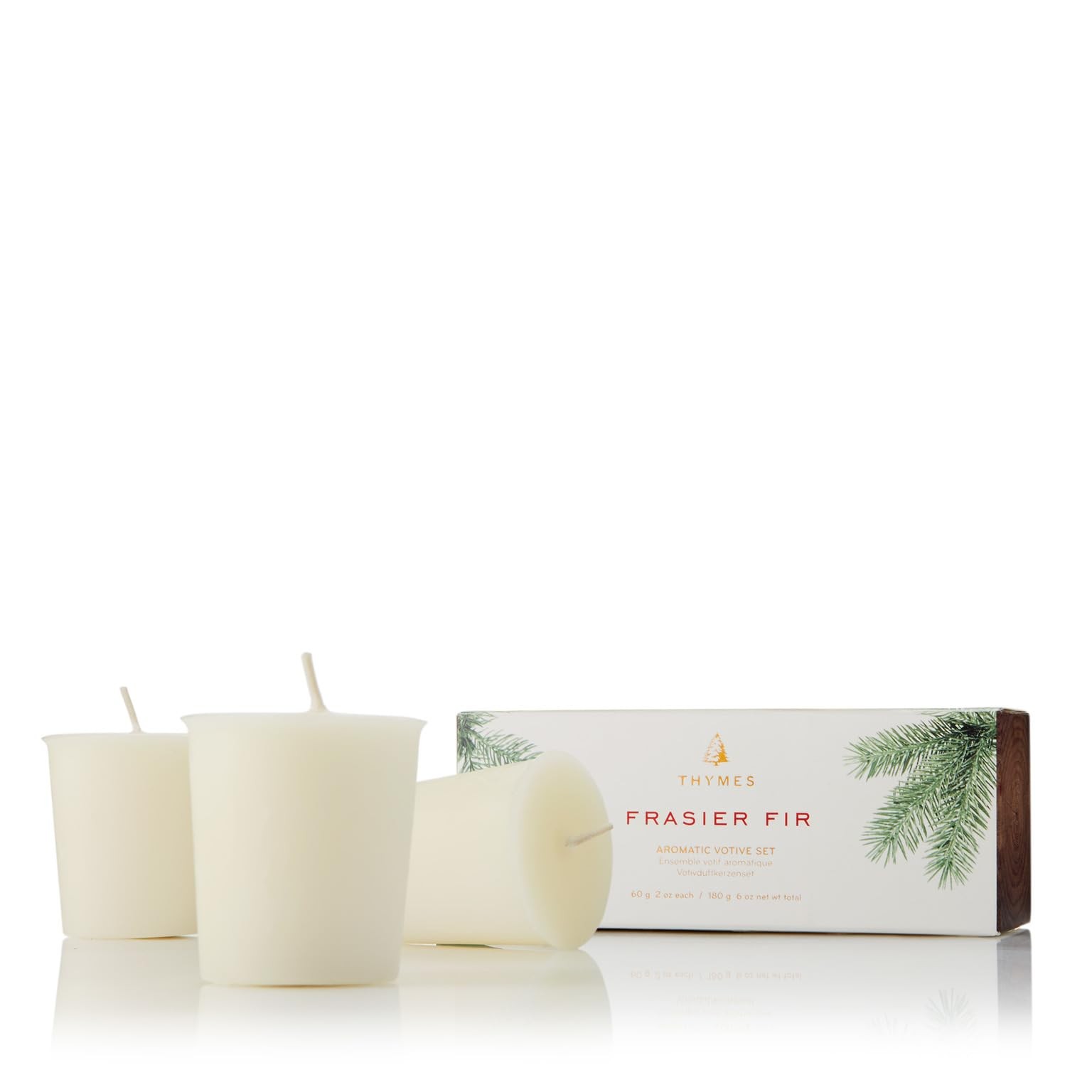 Frasier Fir Votive Candle Set of 3 – Scented Candles for Home – Luxury Home Frag