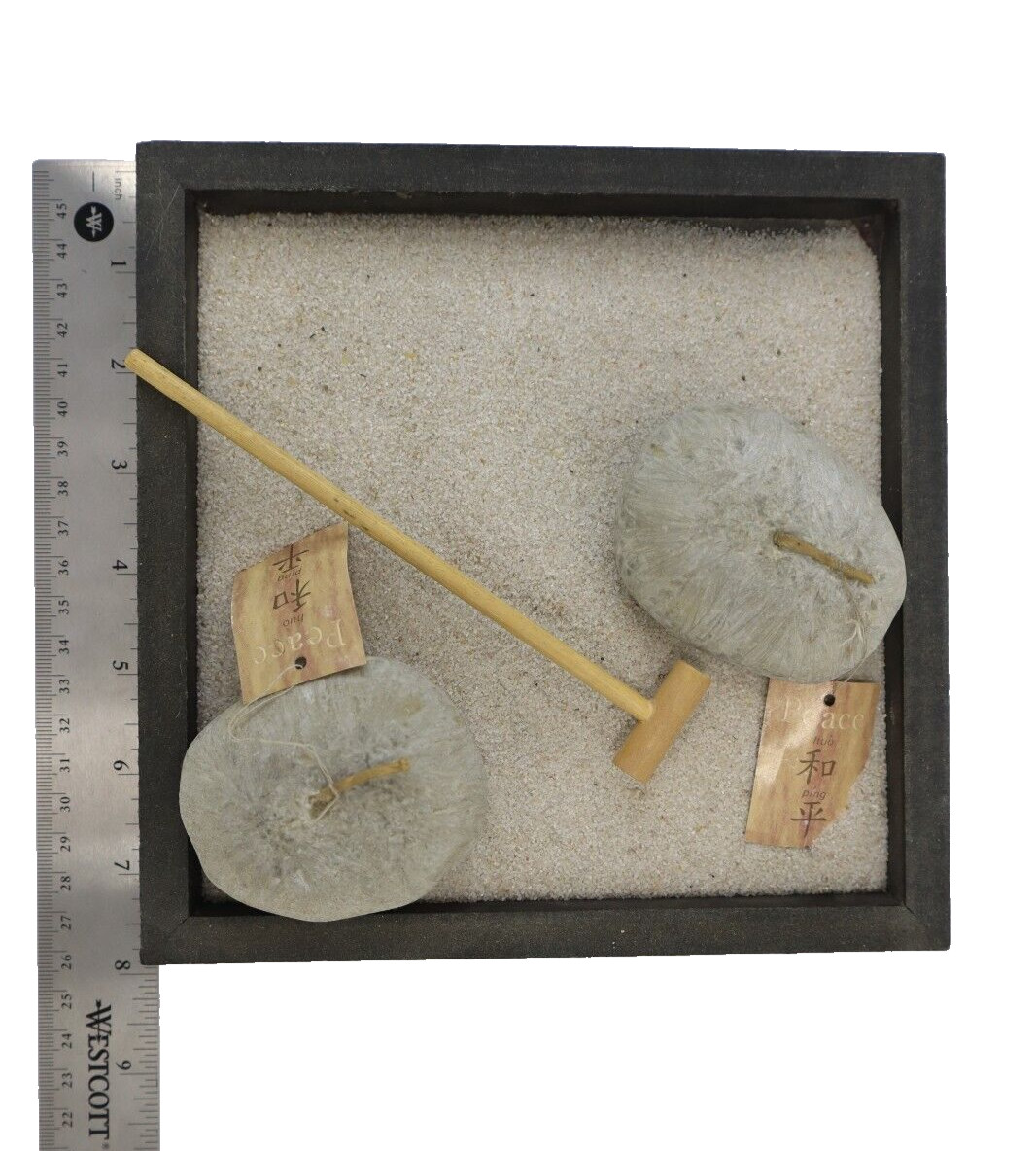 Square Zen Garden Set Lotus Incense And Candle Holder Meditation Kit