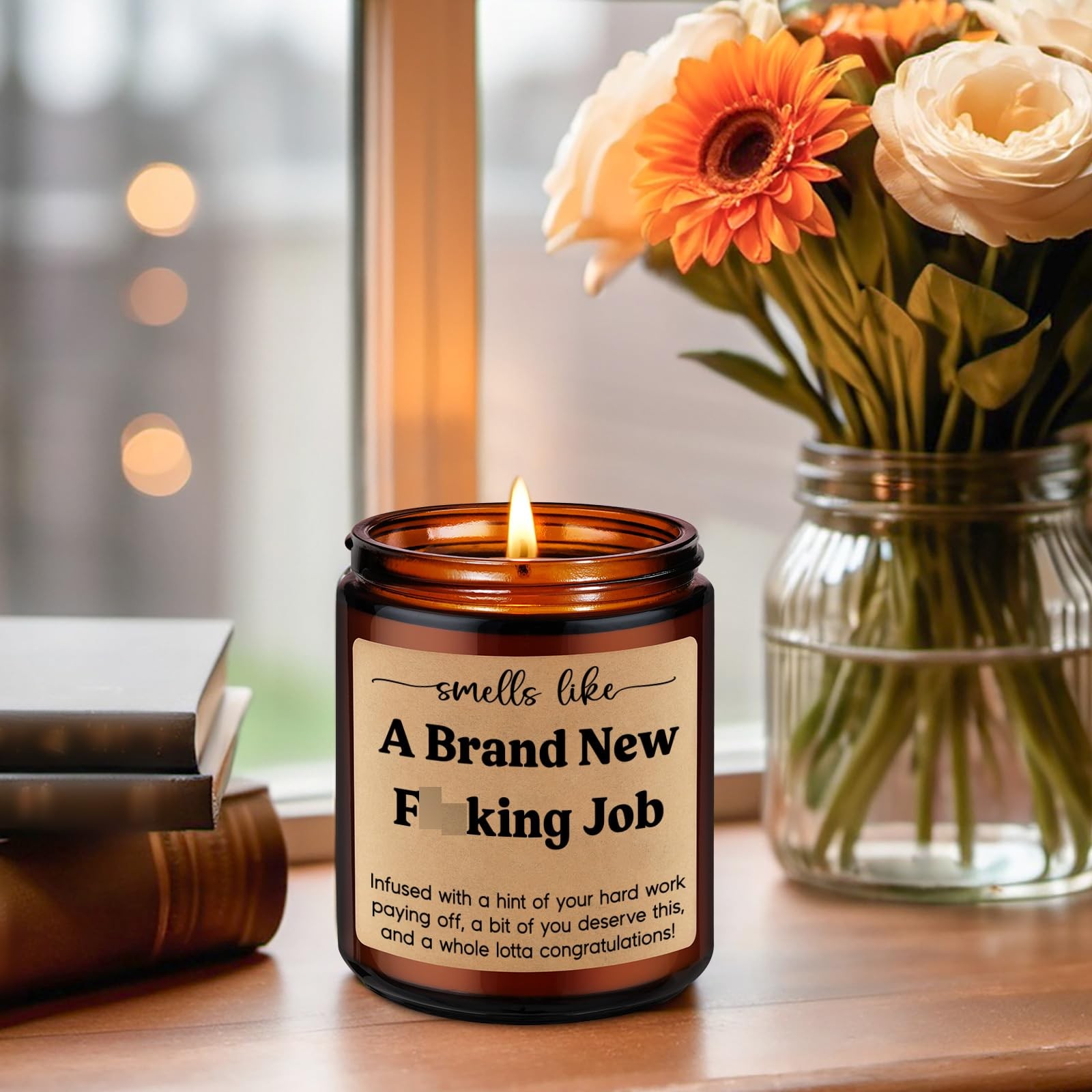 Scented Candle, New Job Gifts for Women, Men – Congratulations Gifts, Leaving…