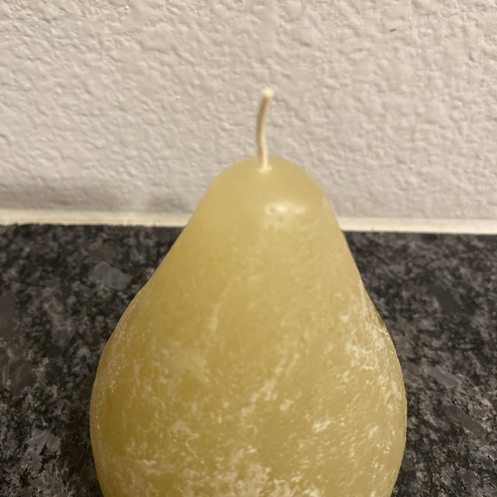 Pear Candle 3 X 4 Inch Design By Vance Kitira Thailand Unburned