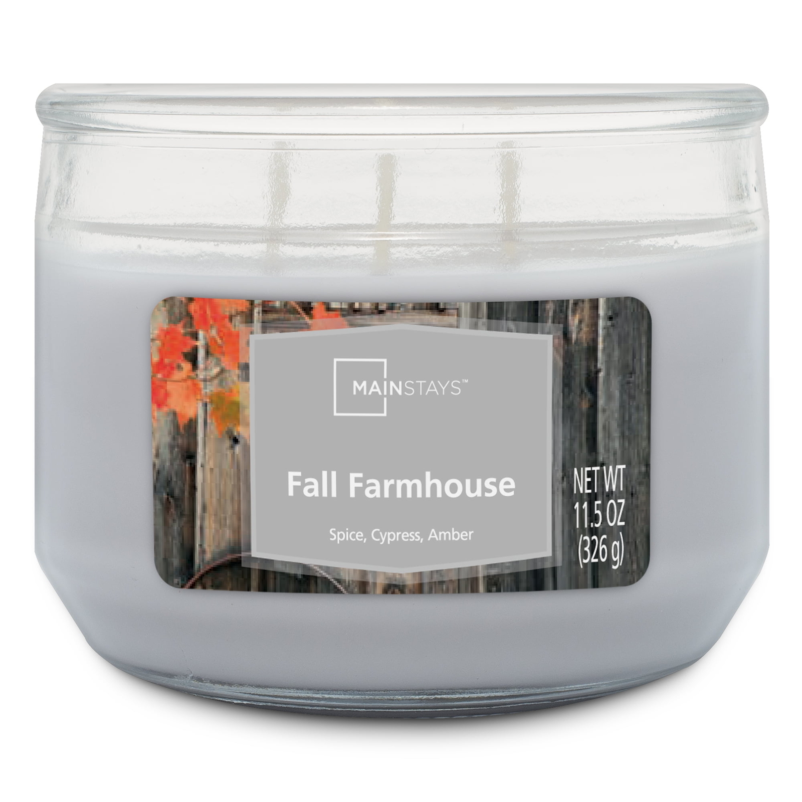 (3 pack) Fall Farmhouse 3 Wick Candle, 11.5 oz