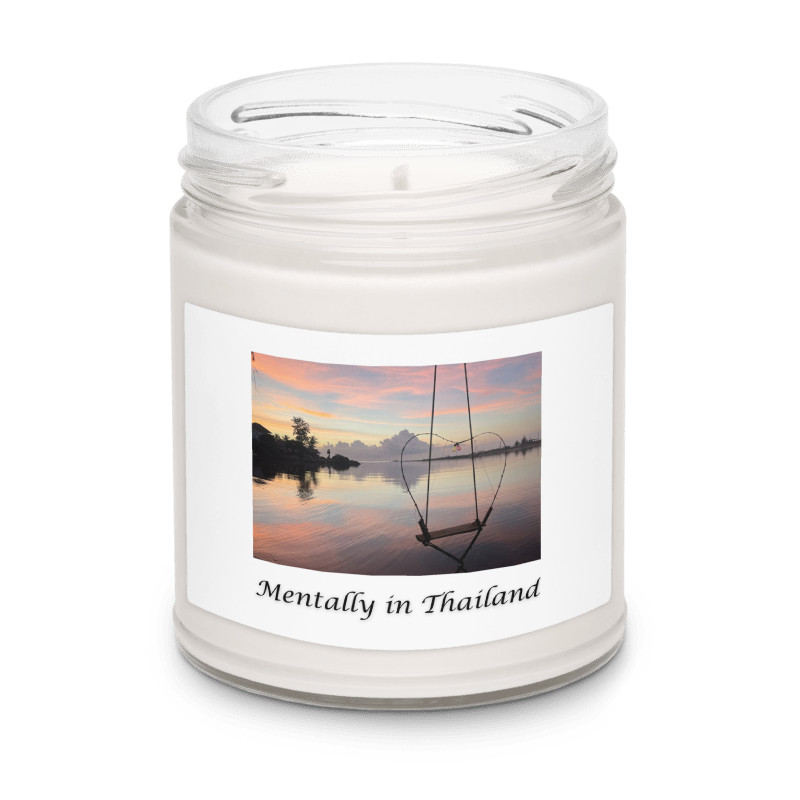 Mentally in Thailand Scented Candle 9oz – Tropical Getaway & Beach Sunset – Gift