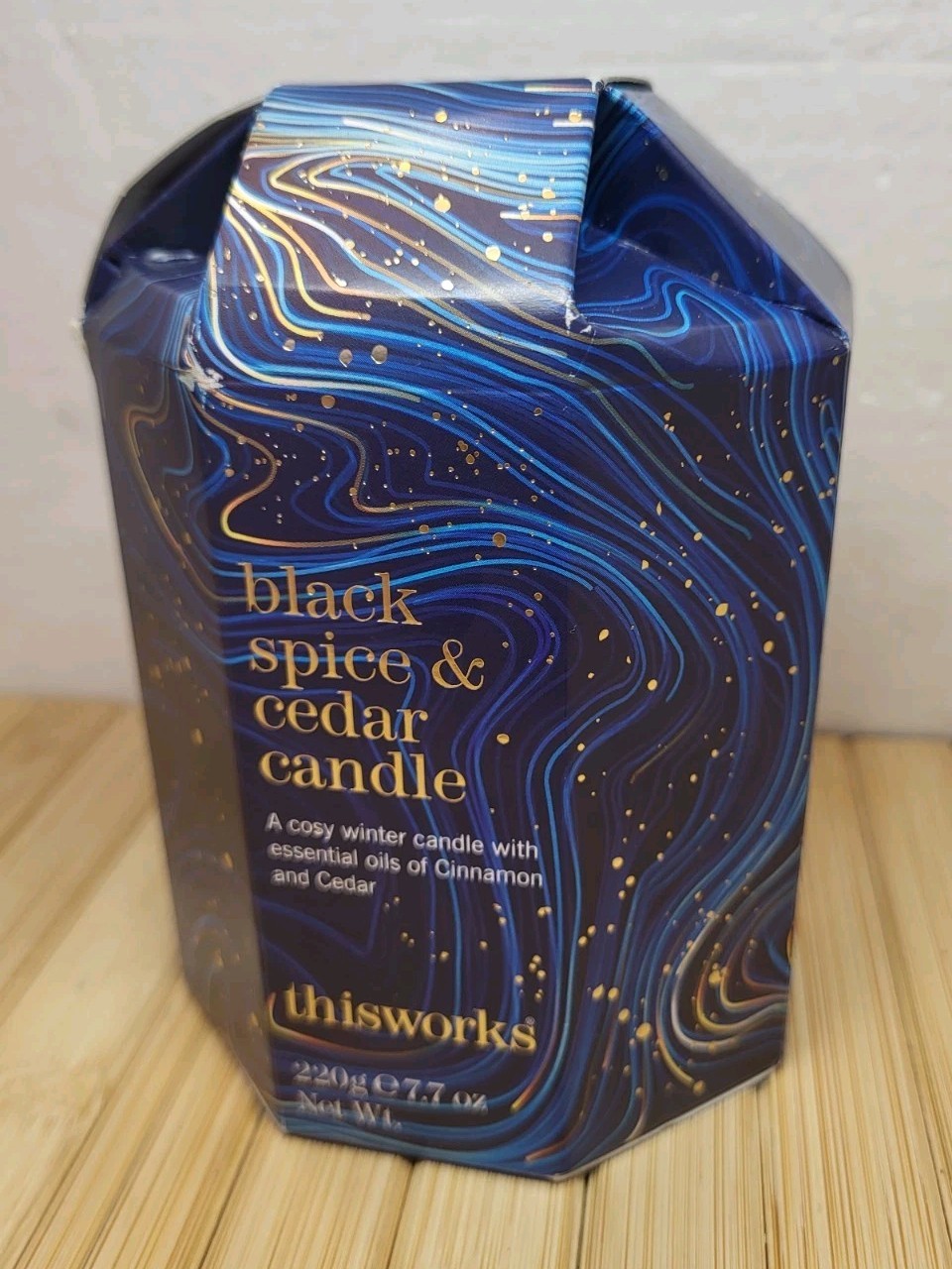 BNIB This Works Scented Candle 220g Black Spice & Cedar Thisworks New