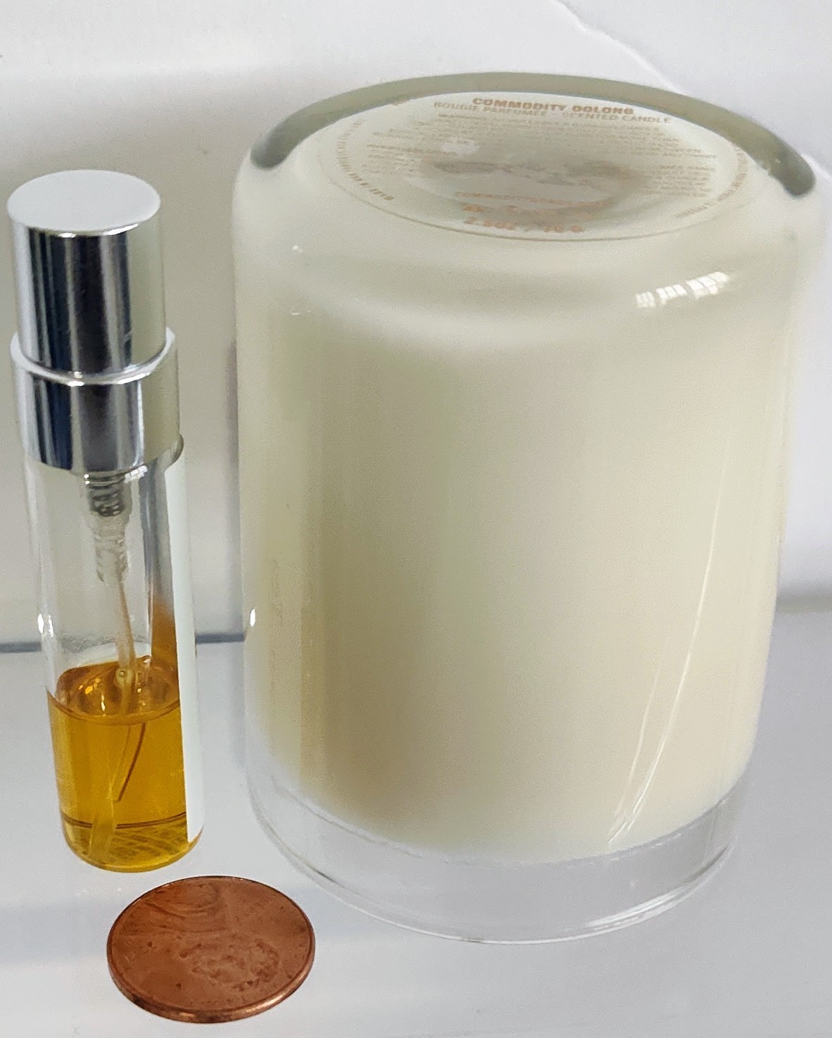 2pc COMMODITY Fragrances TEA PERFUME Oolong Mini CANDLE & SPRAY Original Formula