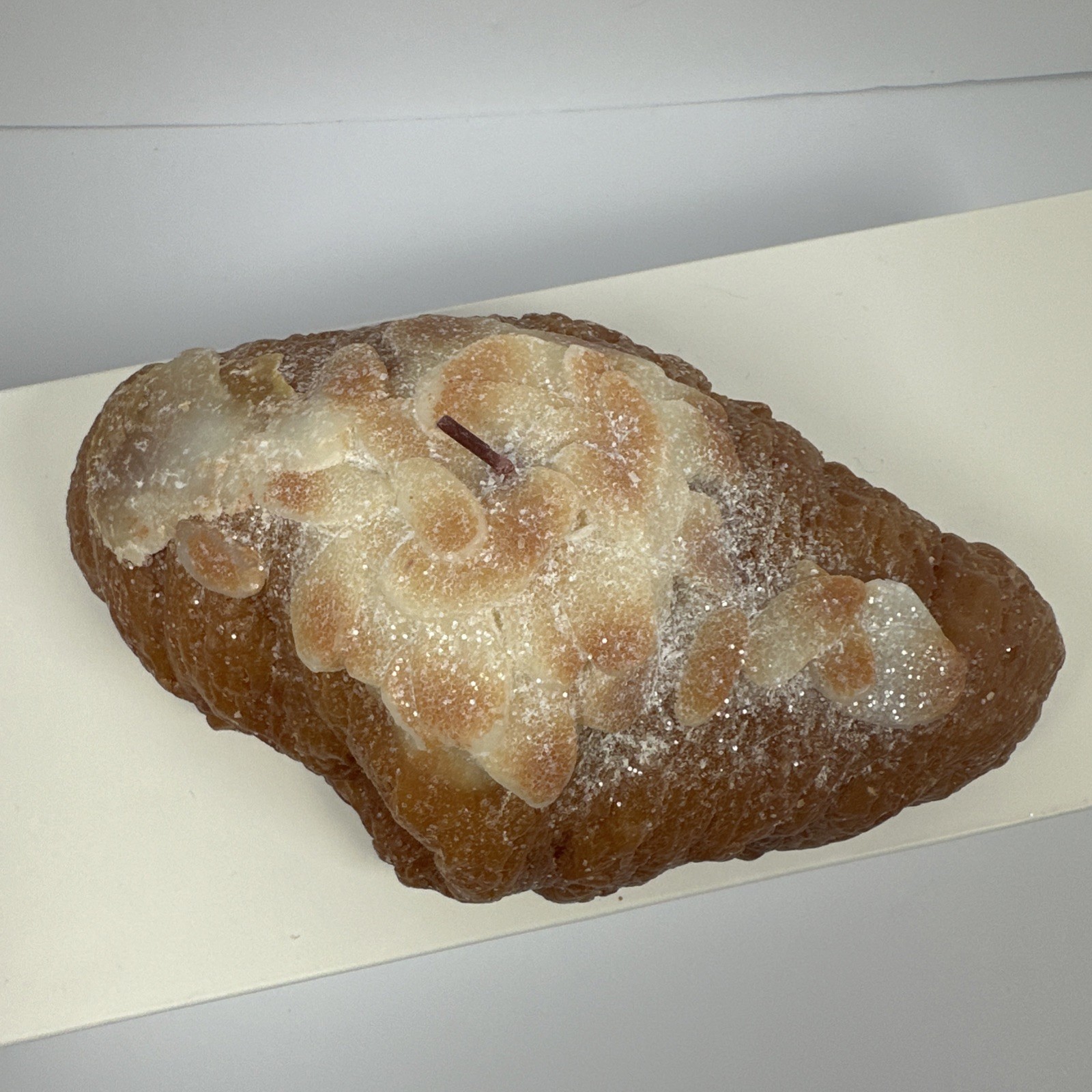 Almond Croissant Figural Candle By Threshold Brown Food Pastry