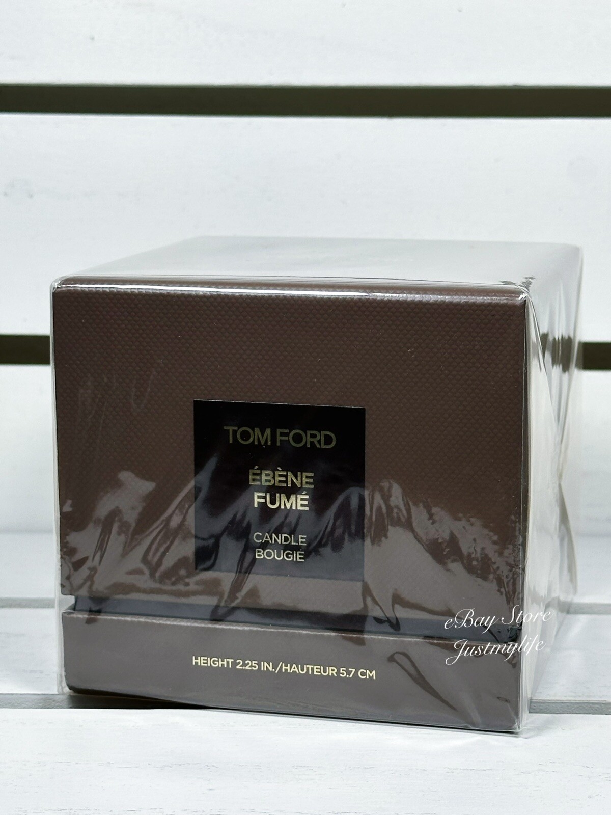 Tom Ford Ebene Fume Home Perfume Candle Bougie, Height 2.25 In, New Sealed Boxed