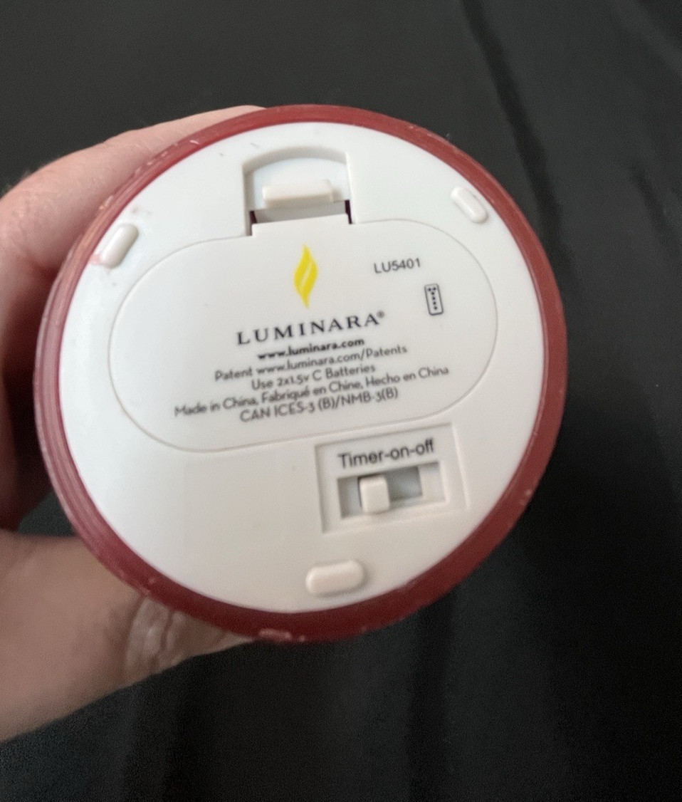 Luminara Real Flame Effect Candle Remote Controlled C Battery Operated New 7″