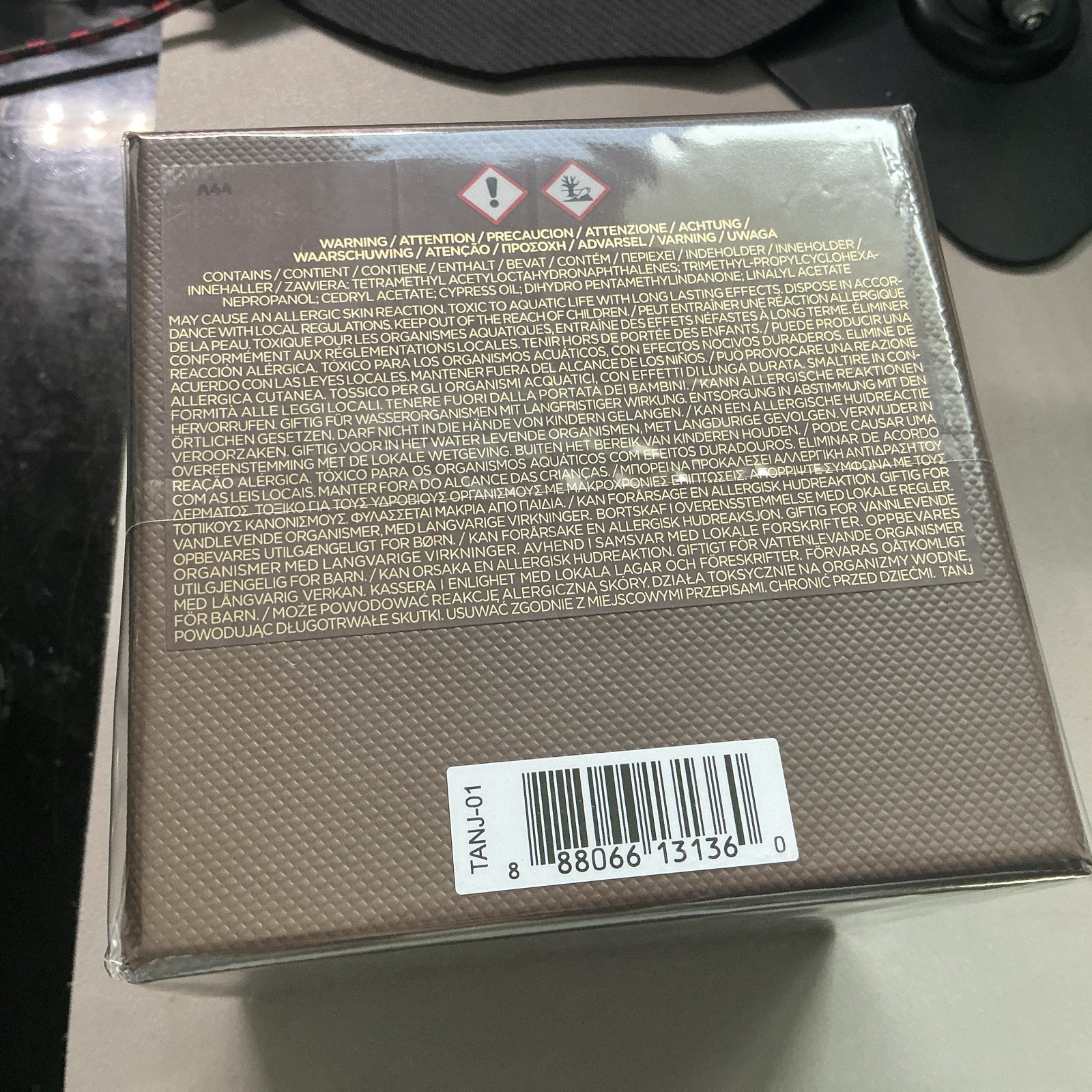 Tom Ford Ebene Fume Perfume Candle Bougie, Height 2.25 In. , New In Sealed Boxed