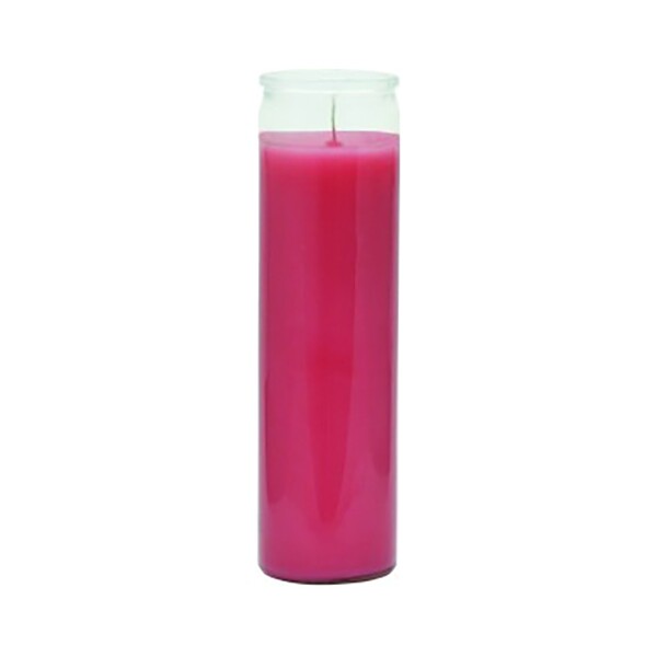 7 Day Candle Glass Jar Unscented Blue Green orange Red Yellow White Pink 3 Pack