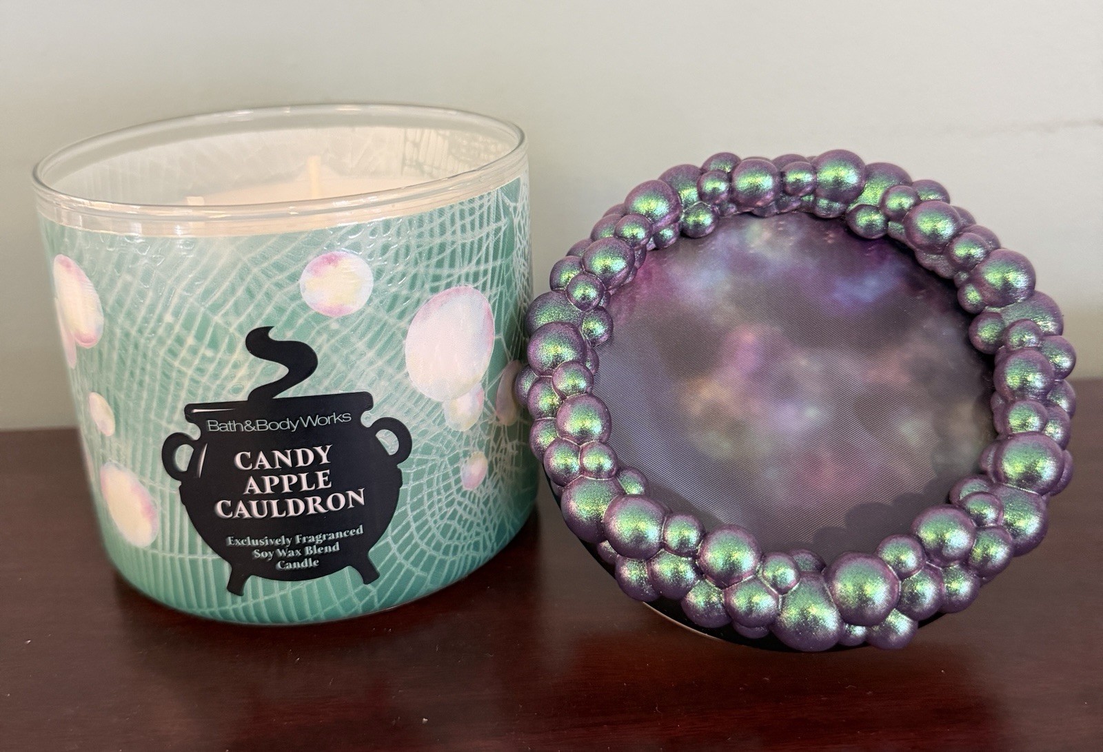 Bath & Body Works Halloween 2025 Candy Apple Cauldron 3-Wick Candle NEW