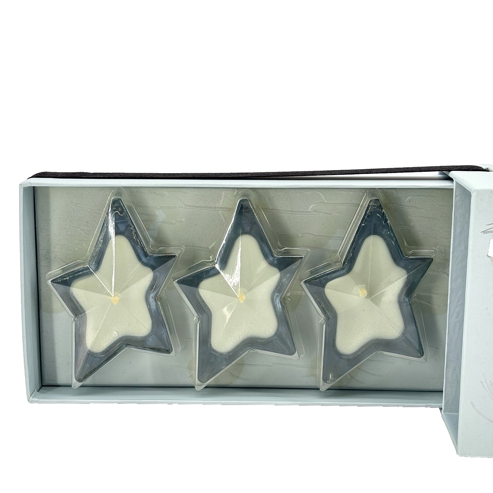 Thierry Mugler Set Of 5 Angel Star Shaped Glass 2” Mini Scented Candles NIB