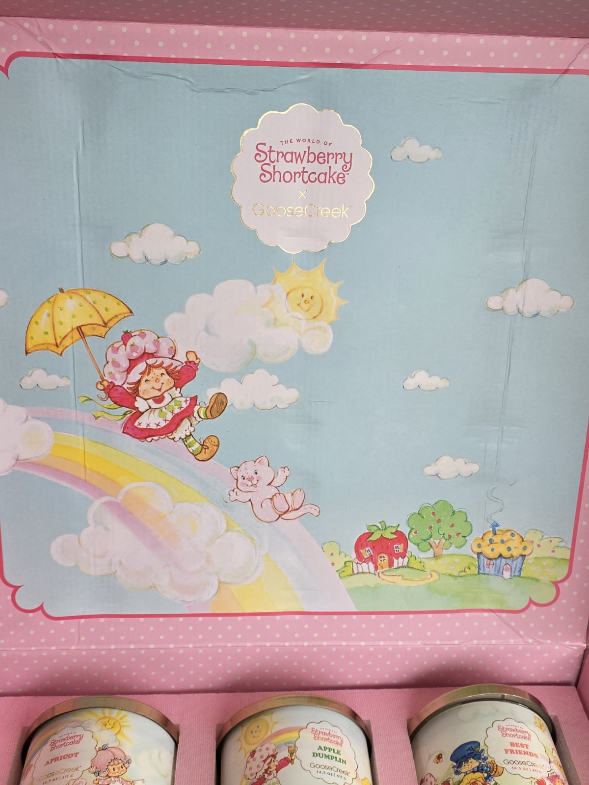 NEW BOX SET /9 Goose Creek STRAWBERRY SHORTCAKE Candles DISCONTINUED LIMITED ED