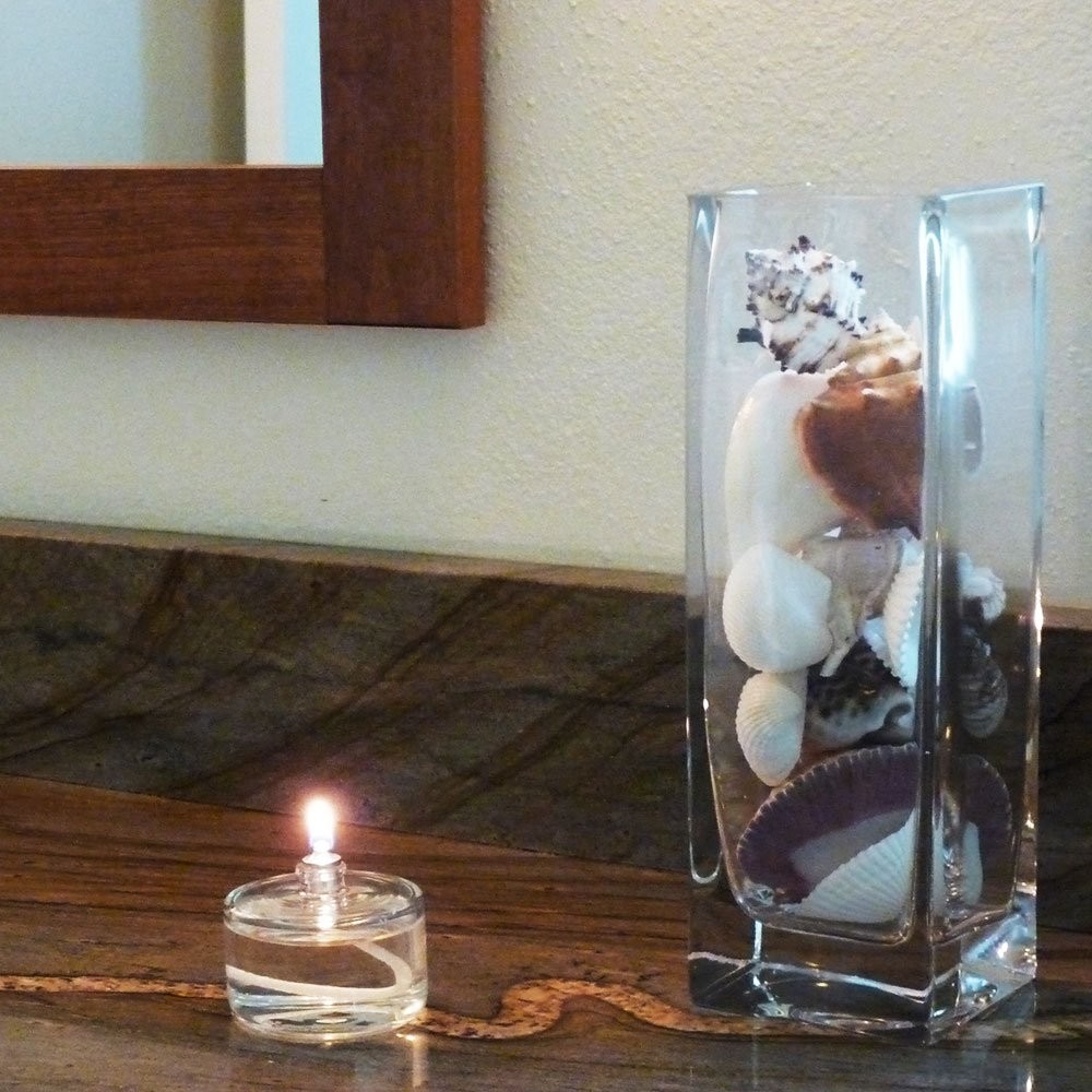 2 oz Refillable Glass Oil Candle for Indoor Events Emergency Lighting