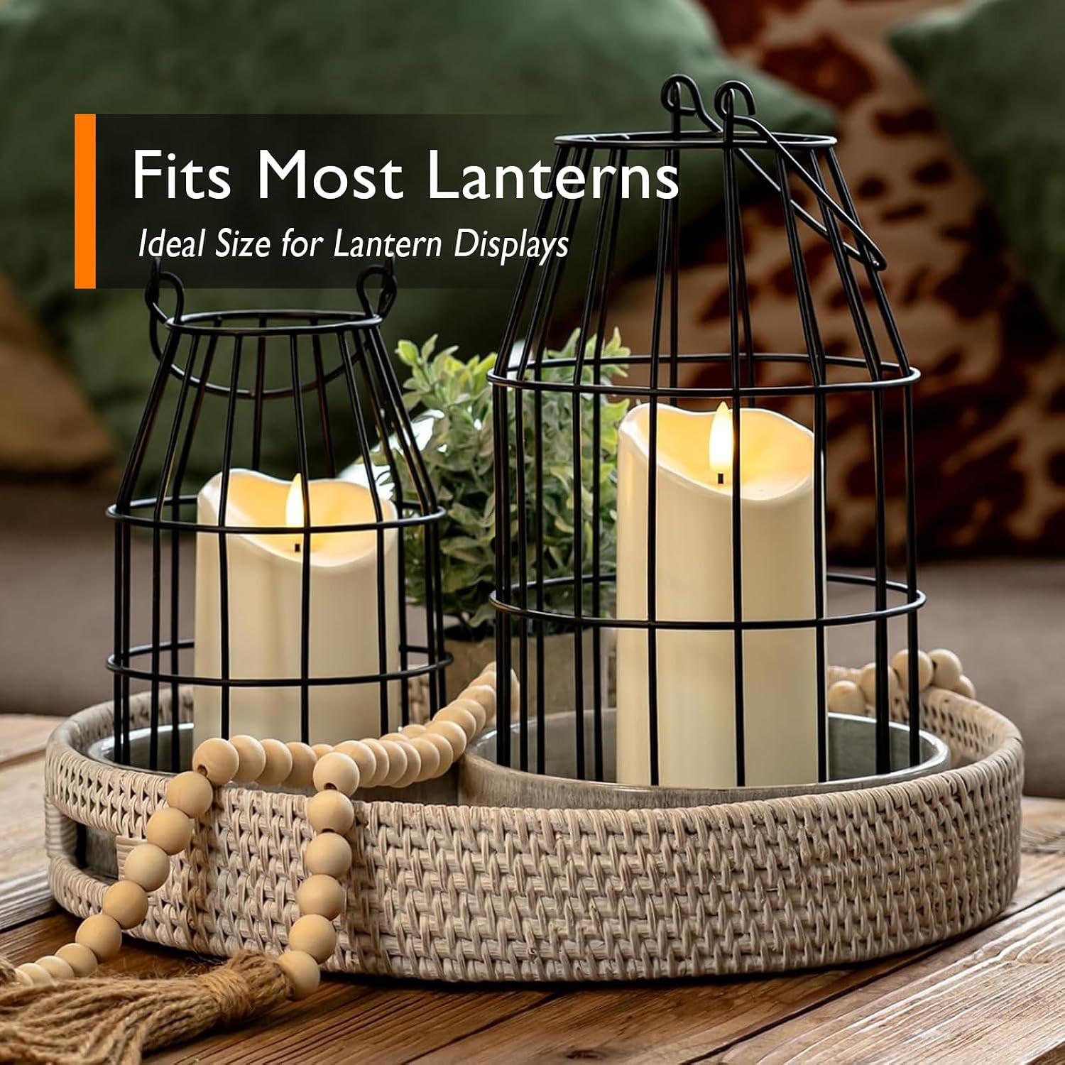 6″X3″ Outdoor Waterproof Flameless Candles, LED Candles, Battery Operated Candle