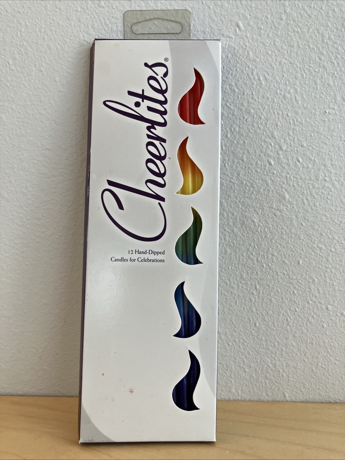 Rainbow PRIDE “Cheerlites” Candles – 8″ Set Of 12 Candles – New In Box