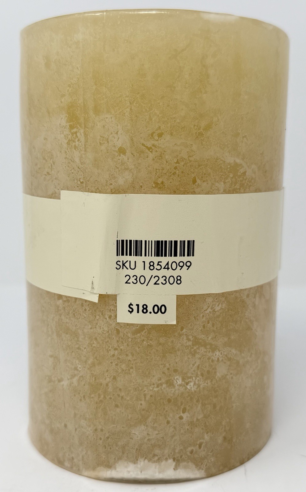 Pier 1 Imports FRESHLY BAKED Scented Textured Pillar Candle 4in x 6in RETIRED