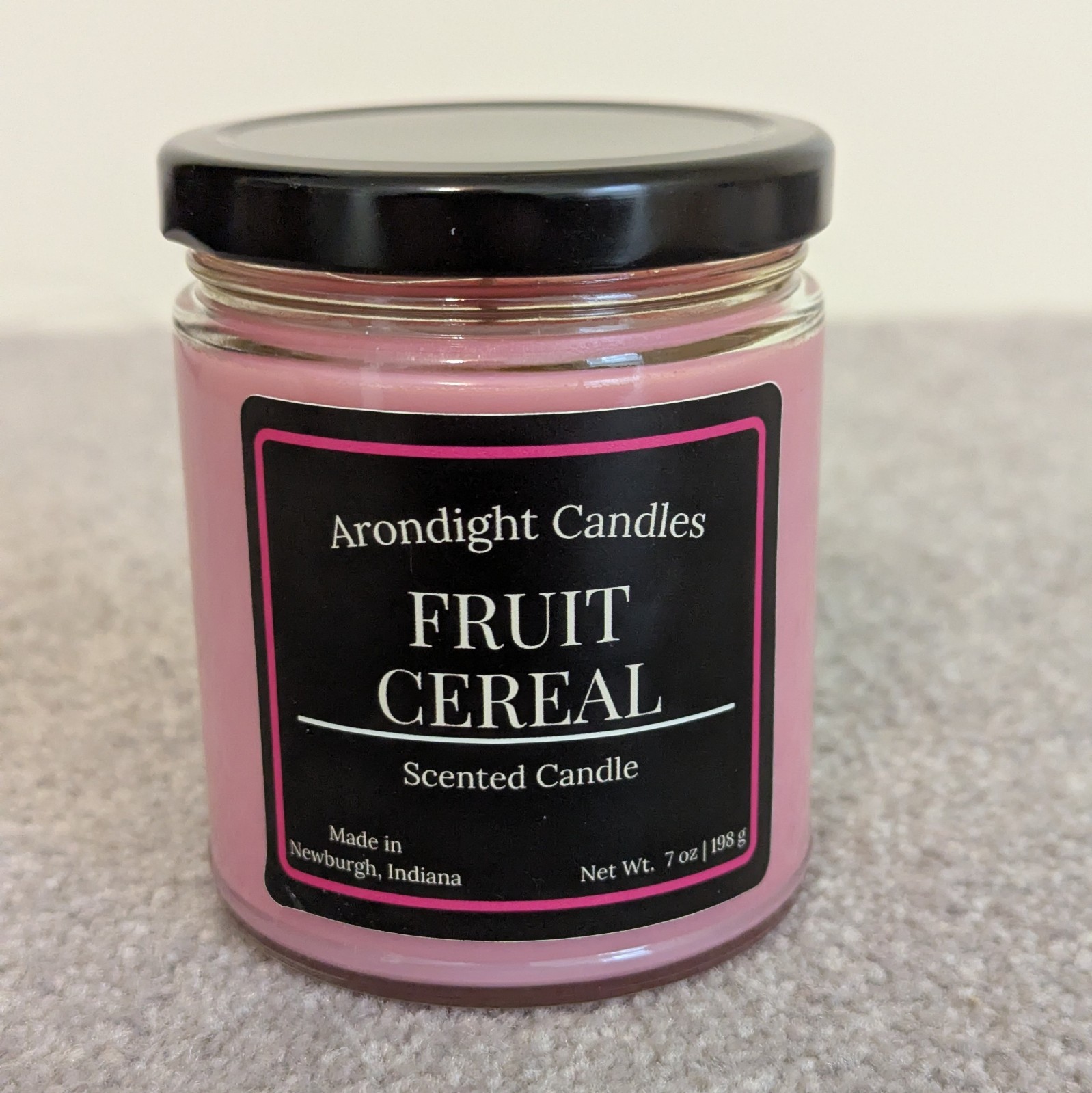 Fruit Cereal Scented Candle 9oz Jar Handmade Soy Wax Blend Home Fragrance