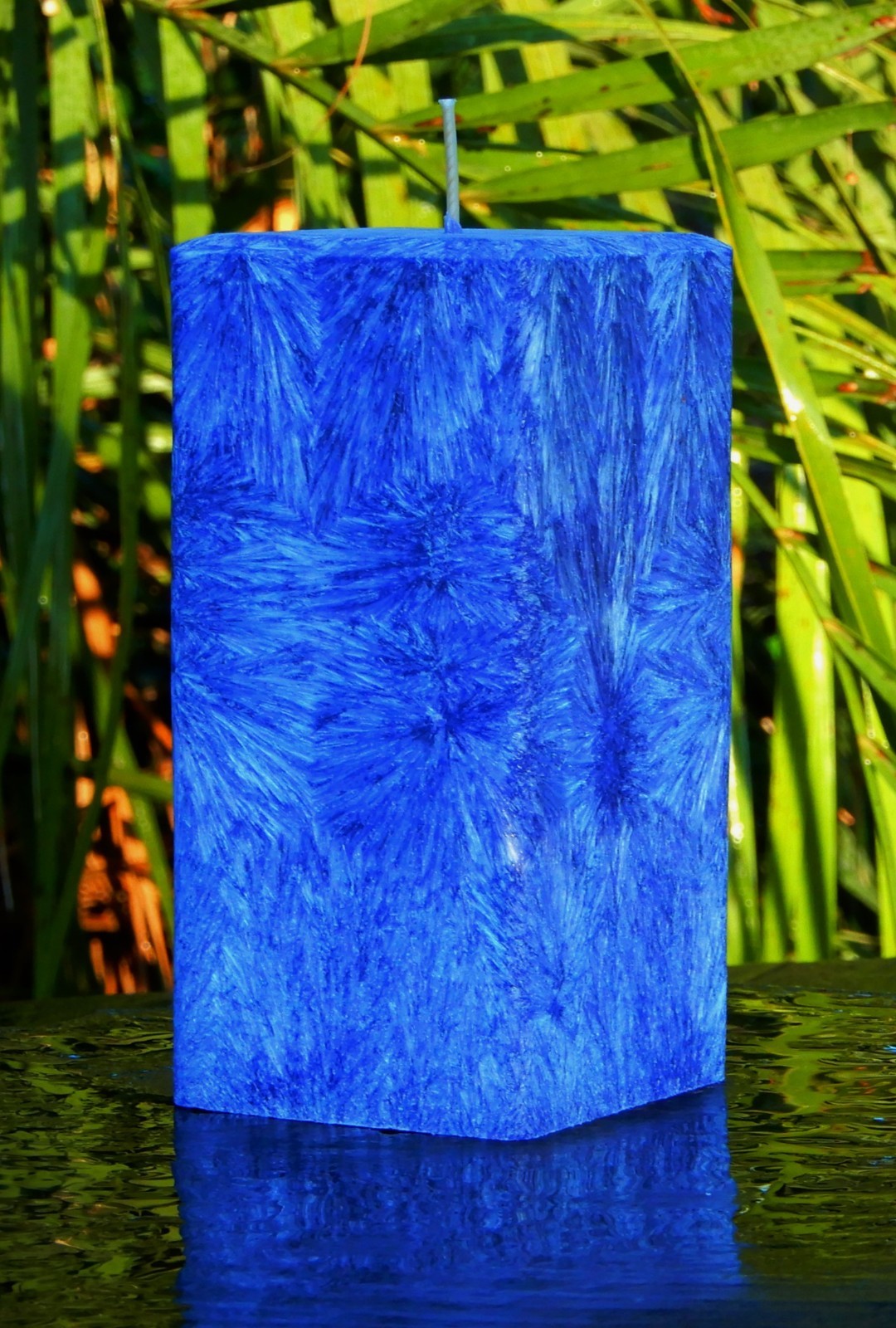 Citronella 1.2kg Square Crystalized Candle Pure Essential Oils Handmade in QLD