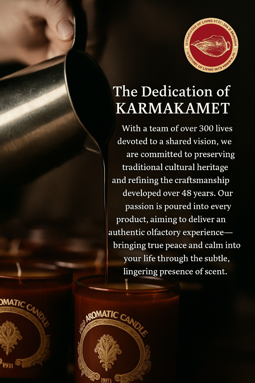 KARMAKAMET Siamese Lemongrass Scented Candle 60g Thai Floral Soy Wax Aromatherap