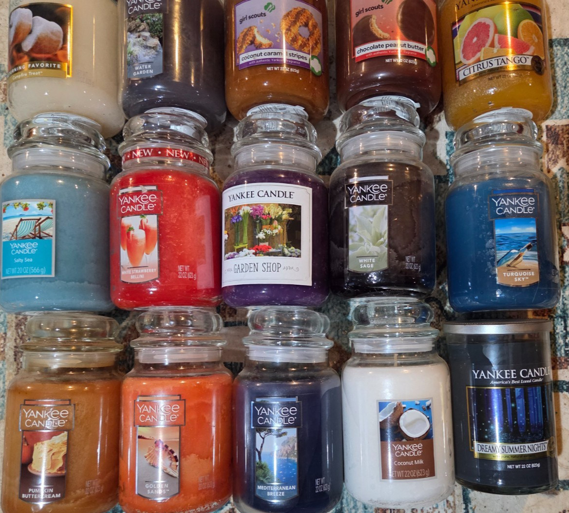 Yankee Candle Scented Candle 15 / 22 oz Large Jar Various Scents New SHIPS FREE