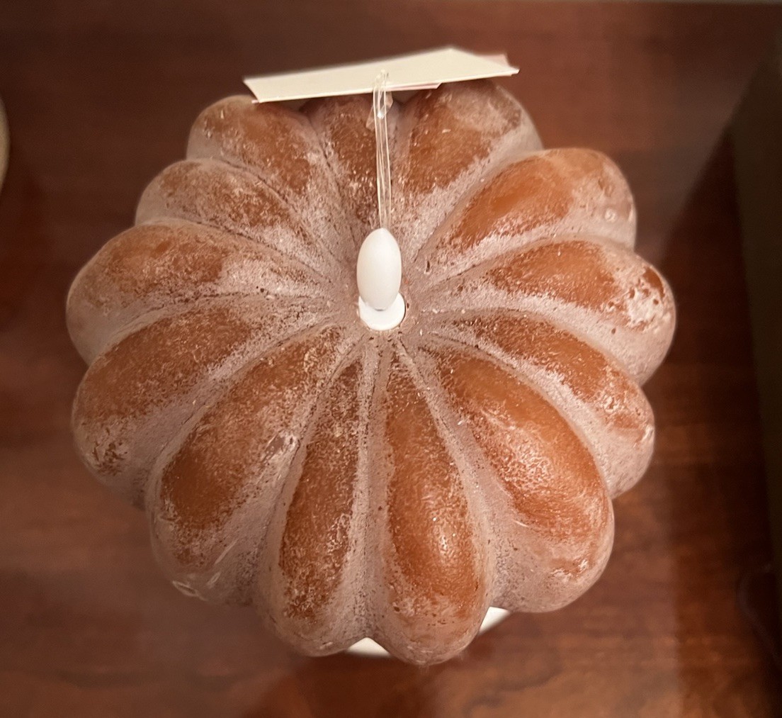 NEW Hobby Lobby Viral Brown LED Pumpkin Candle 2026 Collection stand Not Include