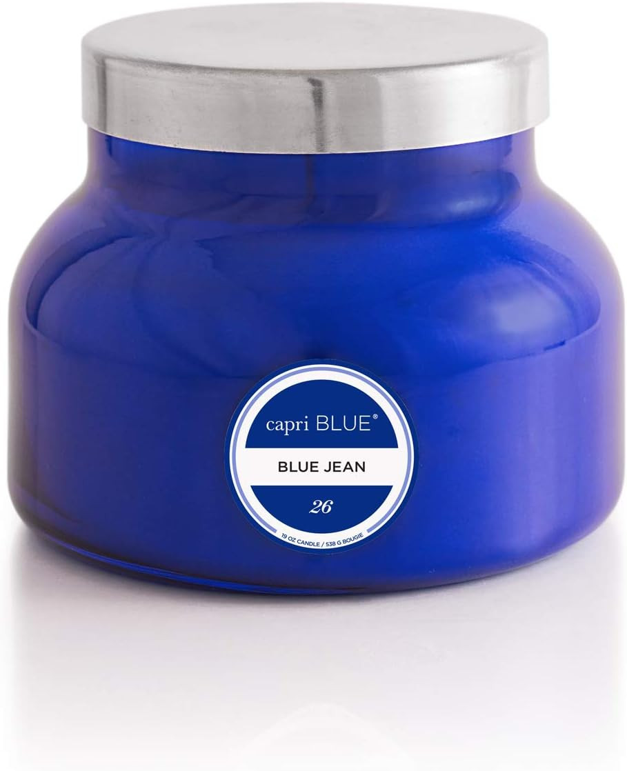 Capri Blue Scented Candles – Soy Candle Wax Blend – Jar Candles – Blue Candle Gi