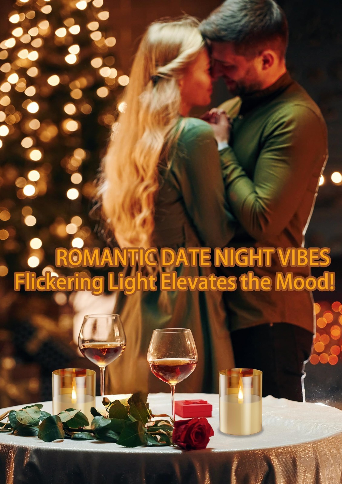 Glass Rechargeable Flameless Candles Type-c Rechargeable Candle with Remote