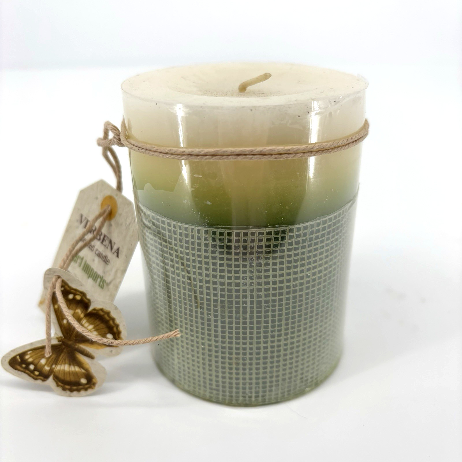 Pier 1 Imports Verbena Scented Candle Verveine Bougie 4″ x 3″ NWT