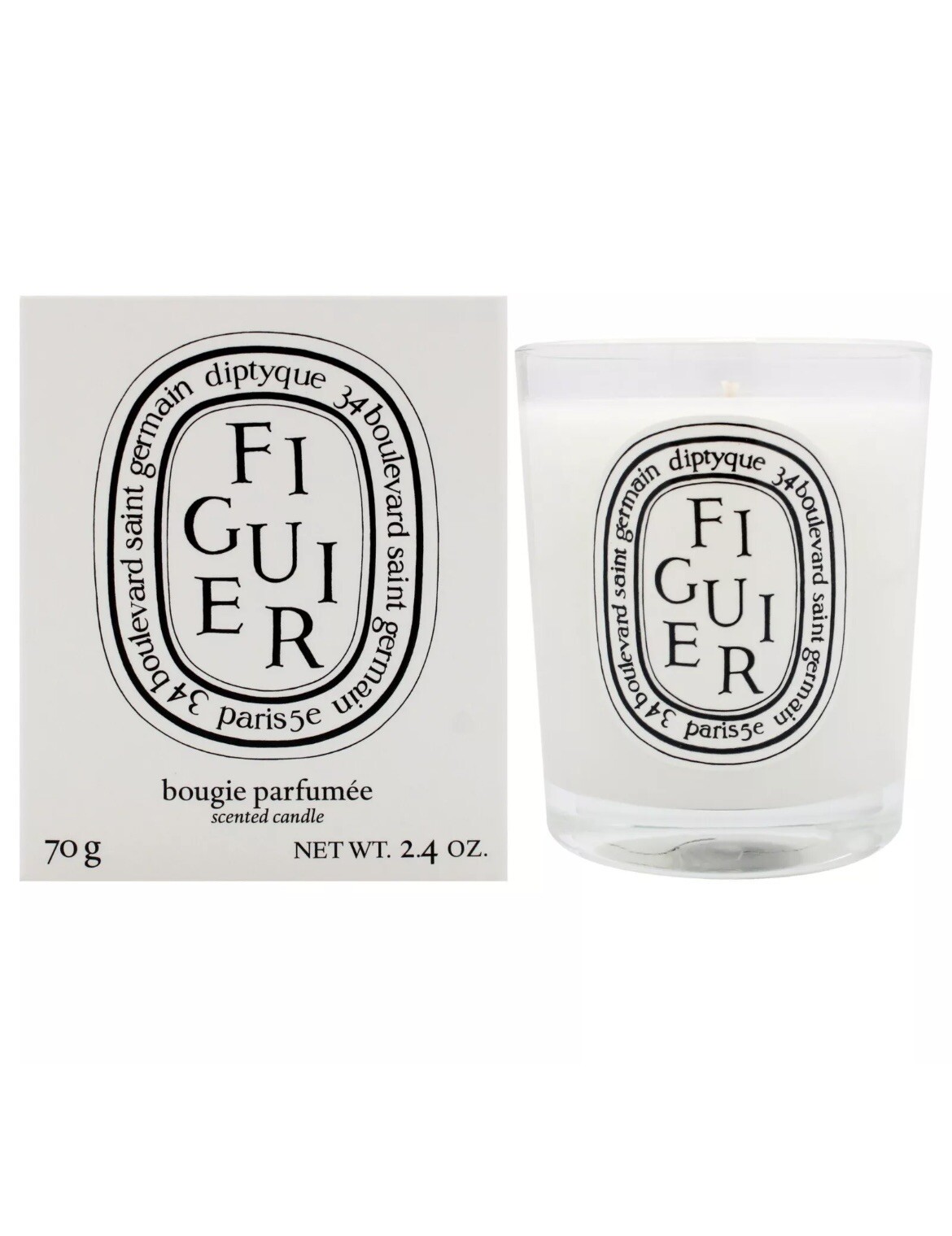 DIPTYQUE FIGUIER Fig Tree Scented Candle 2.4 oz/70 g, 20 Hr Burn Time NEW IN BOX