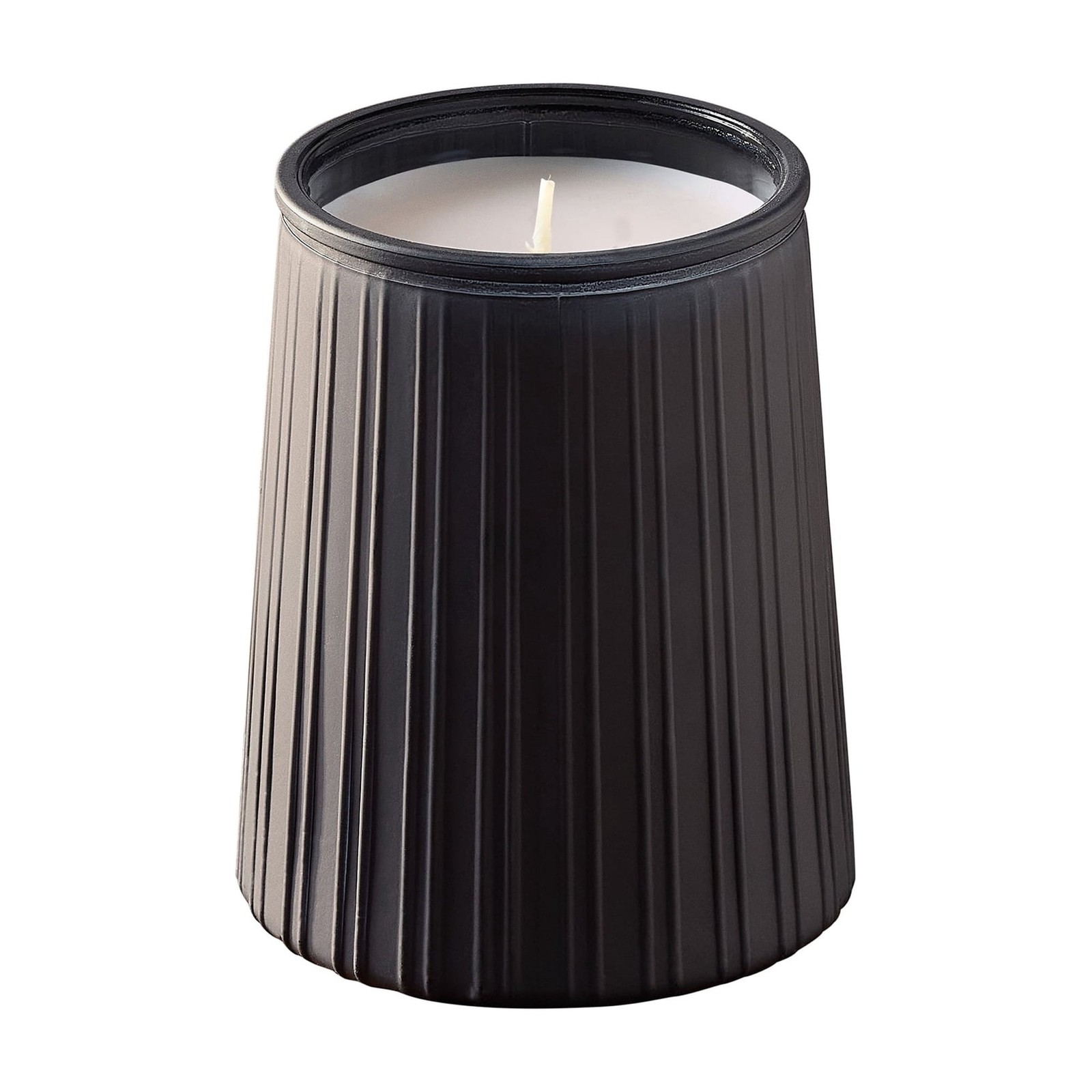 16.1 oz Warm Leather Amber Scented Ribbed Jar Candle FREE SHIPPING IN 2 DAYS….