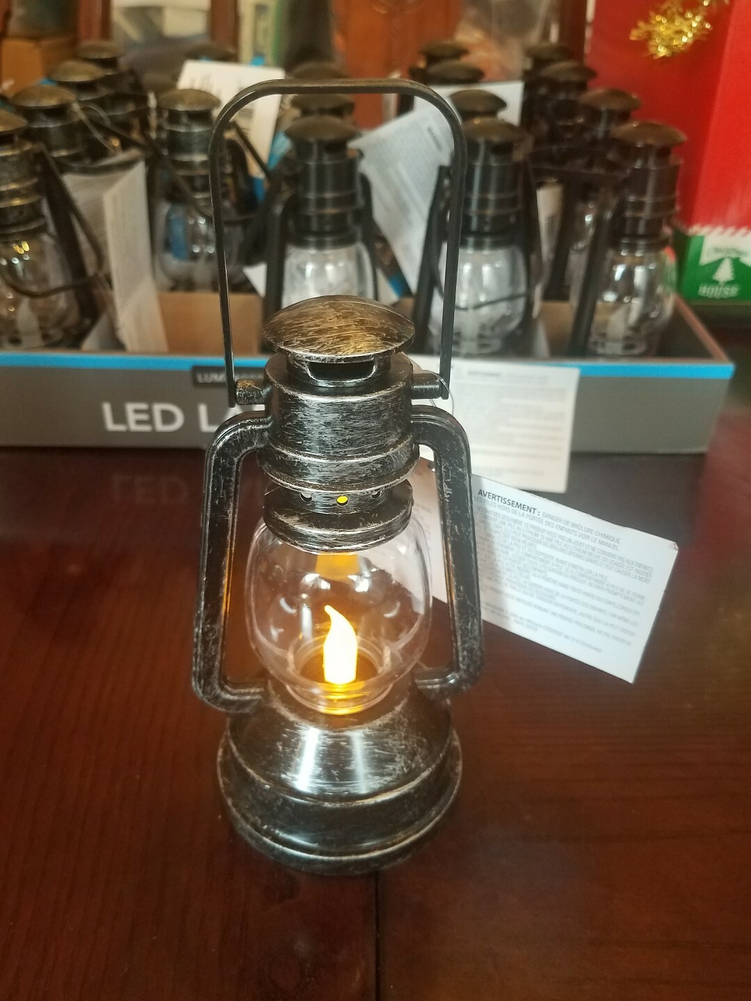 Luminessence LED Lantern Flickering Effect On/Off Switch 120 hours upc 639277801
