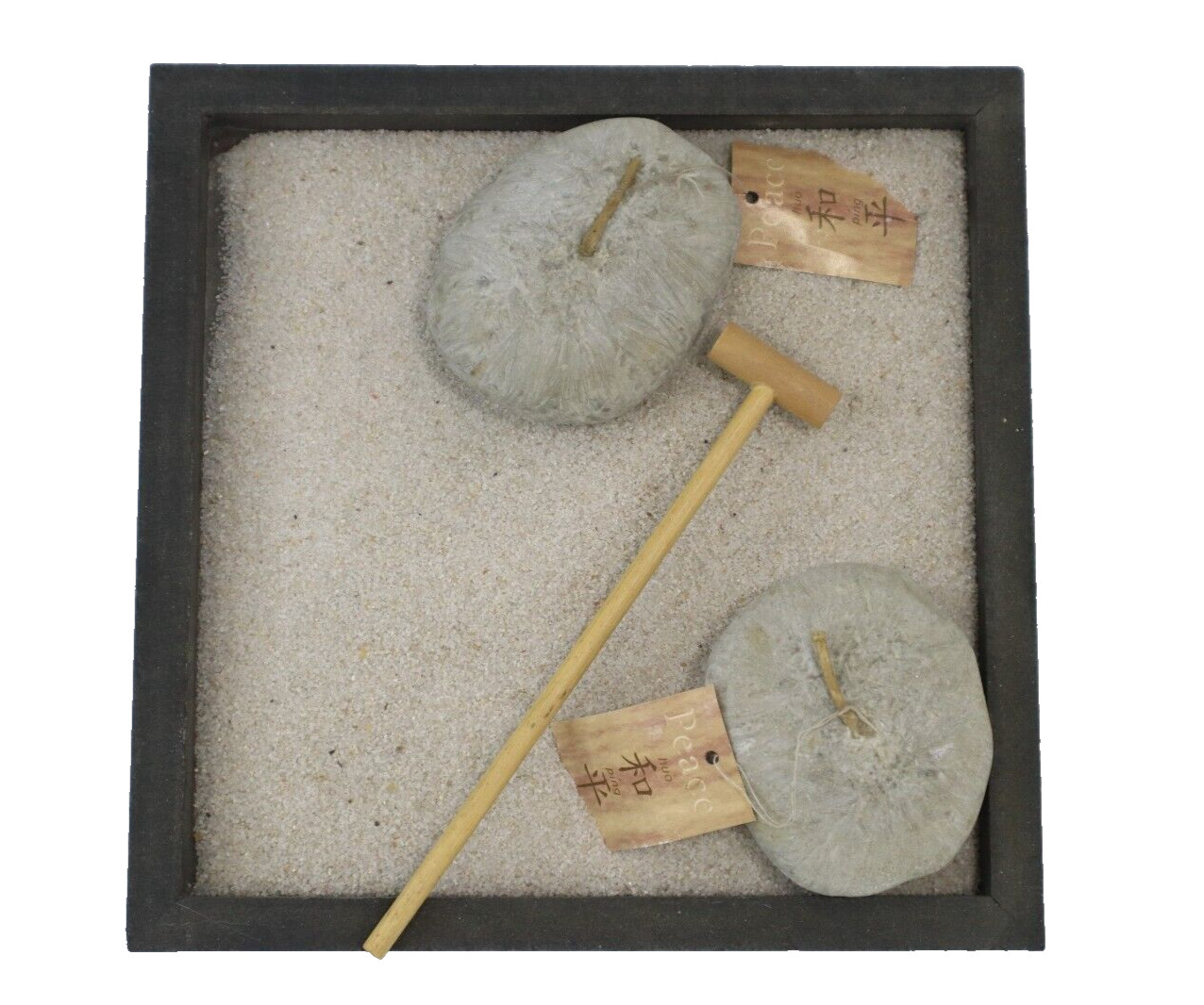Square Zen Garden Set Lotus Incense And Candle Holder Meditation Kit