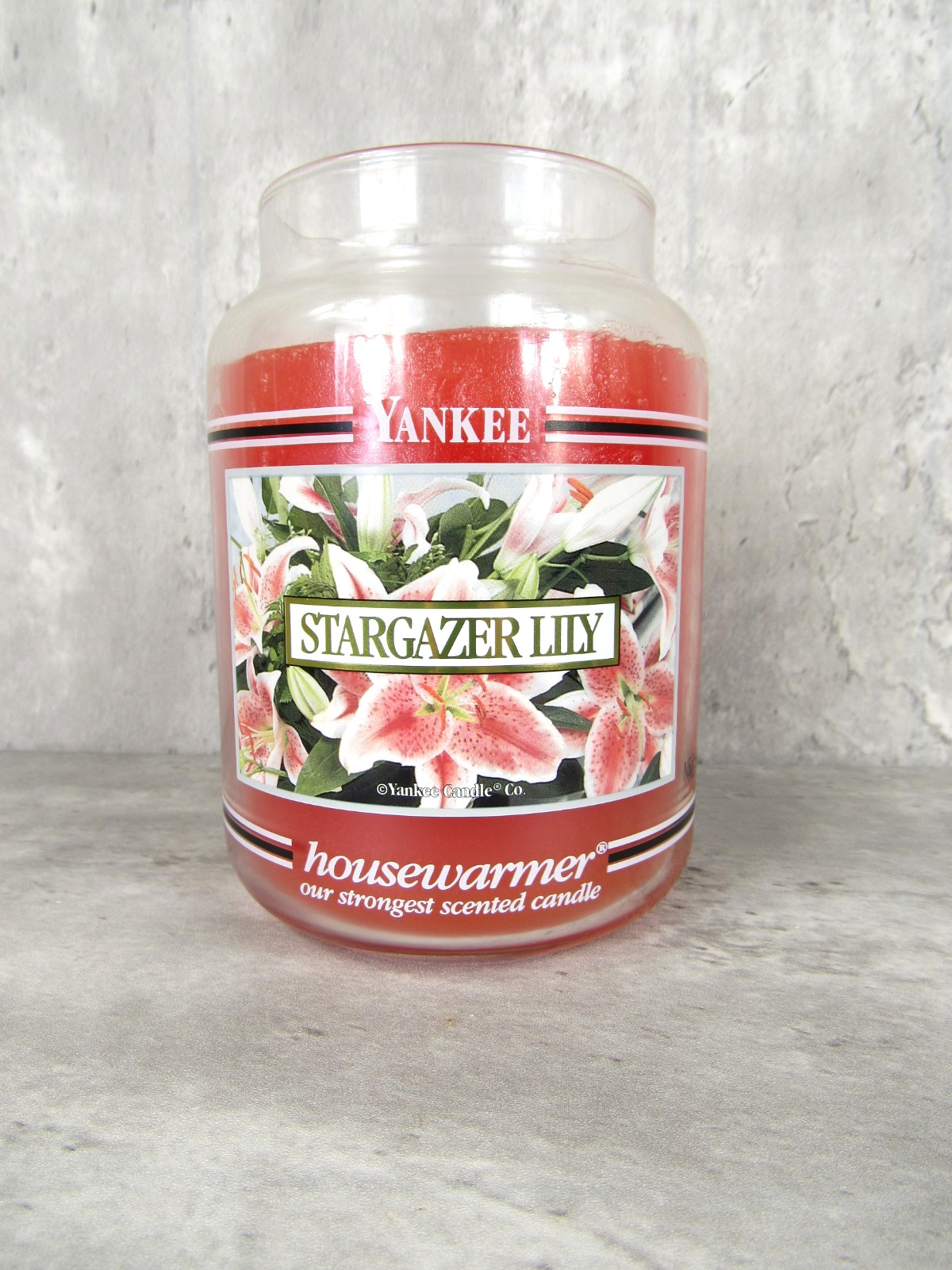 Retired Yankee Candle Stargazer Lily Large Jar Housewarmer 22oz NO LID UNBURNED