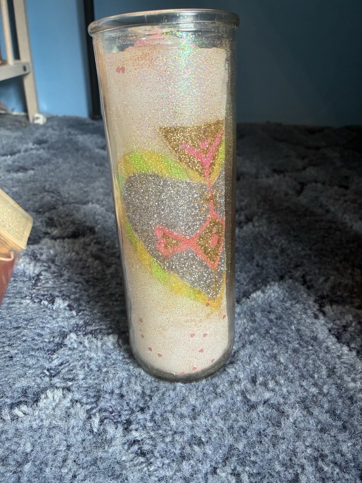 Mandala Glass Pillar Candles