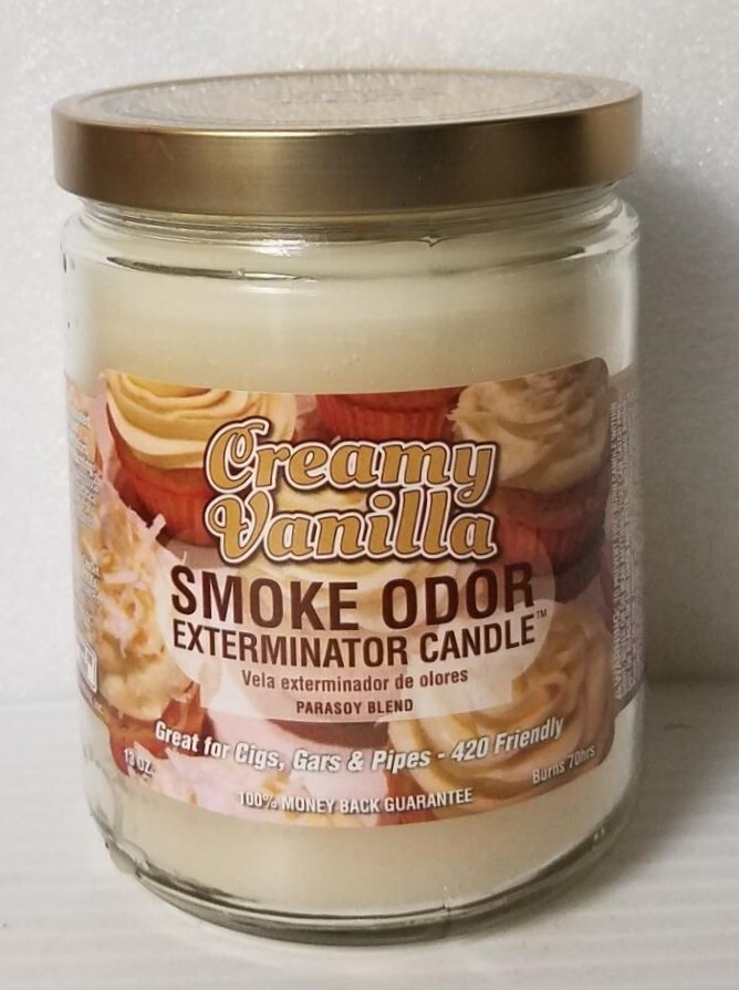 Smoke Odor Exterminator 13 oz Jar Vanilla Glitz, Assortment Set of (3) Candles