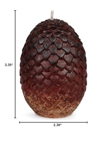 Game of Thrones Dragon Egg Replica Candles Set of 3 – Unscented 2.5″ Each