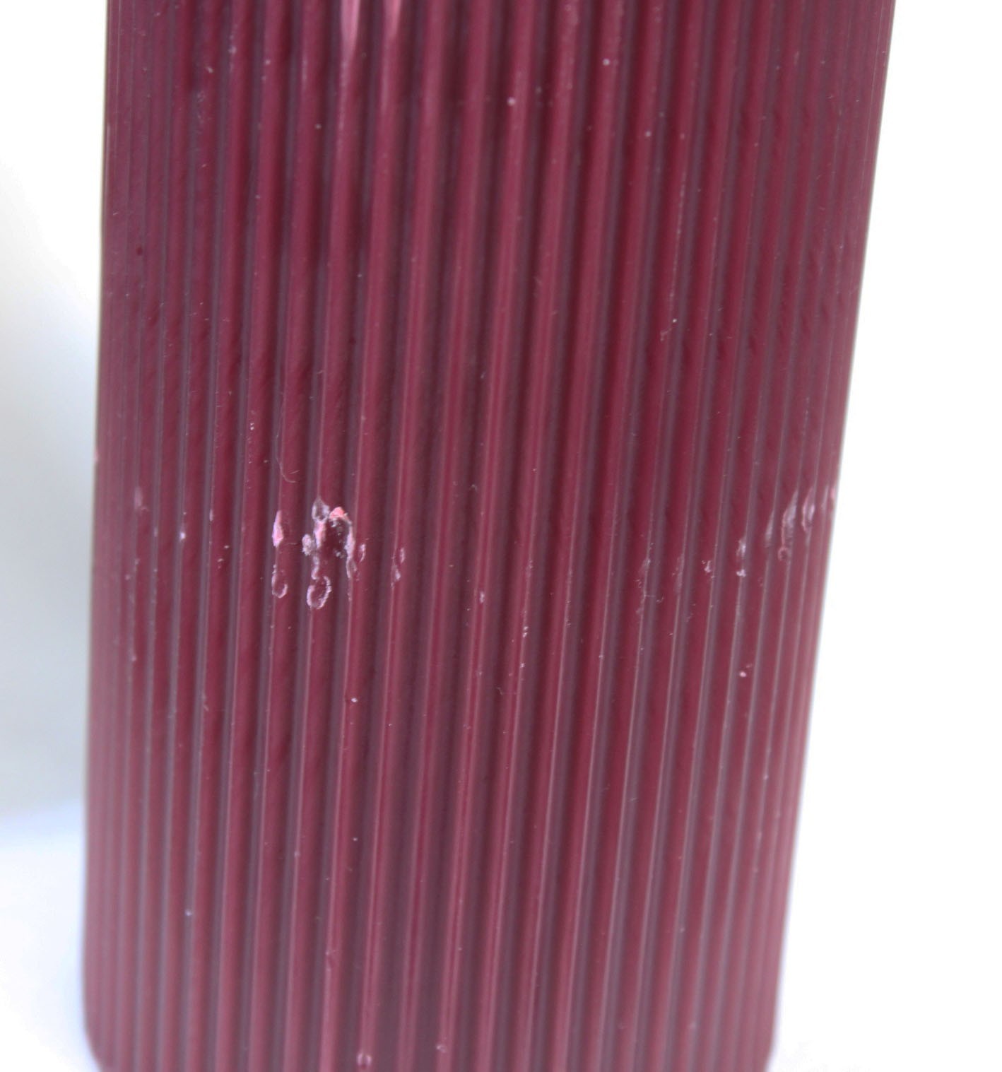 Root Candle Cranberry Pillar 6″ Tall in Box 2.75″ Across Never Lit Unburnt Home