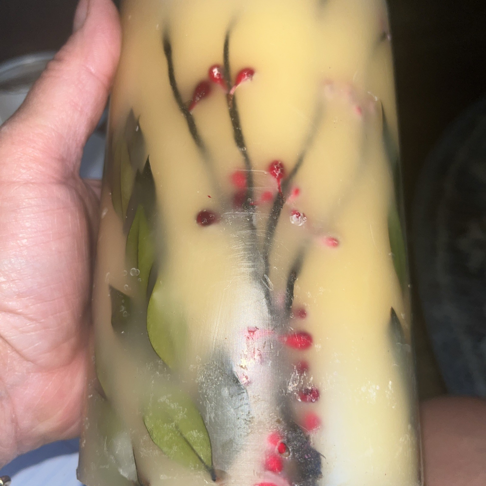 Pottery Barn Mulled Spice Botanical Candle 6×4 Pillar Holiday Scent And Look