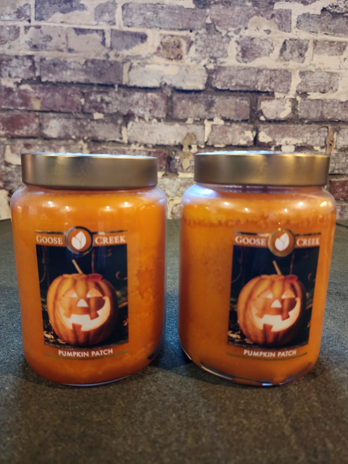 Discontinued Goose Creek Halloween Decorative Jars Candles, Pumpkin Patch