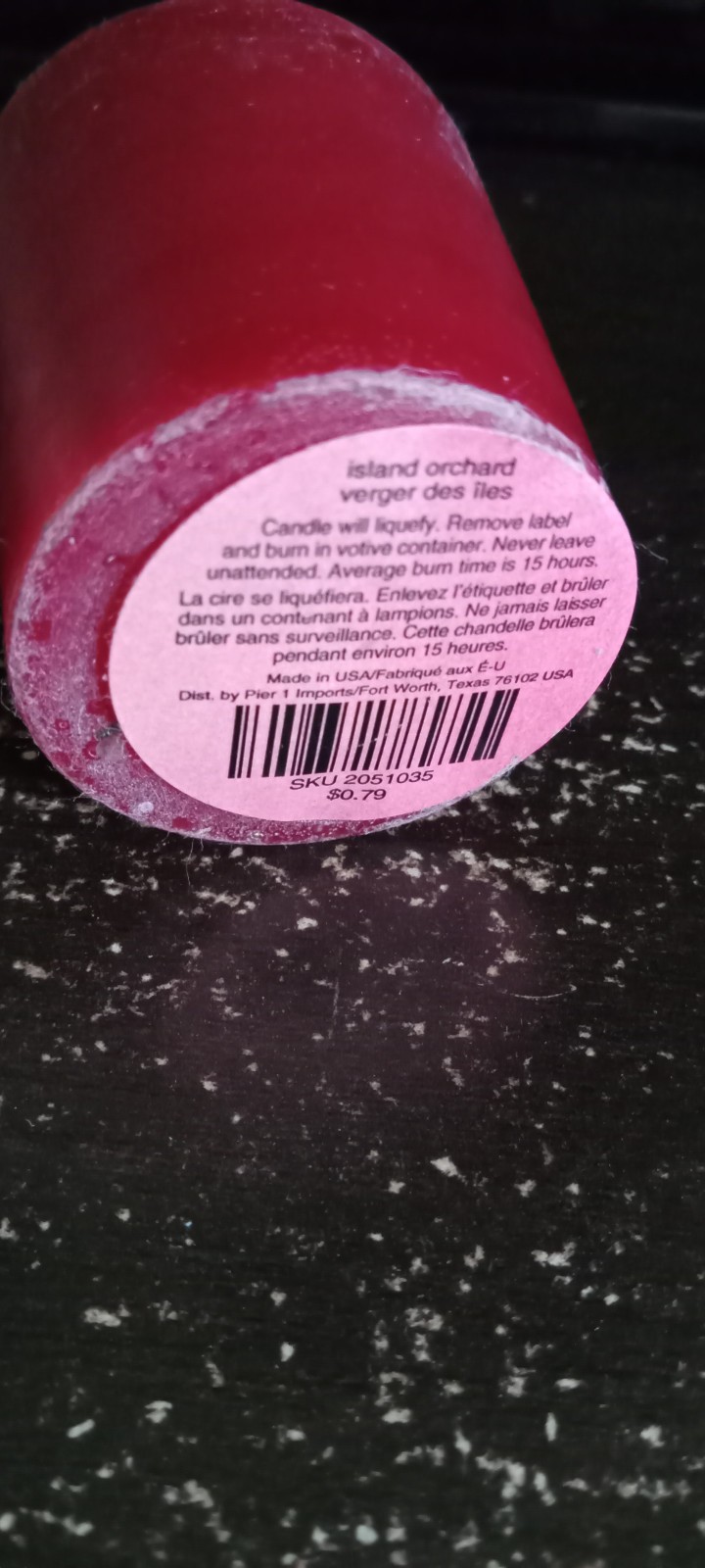 Pier 1 Candles | Sample | Island Orchard